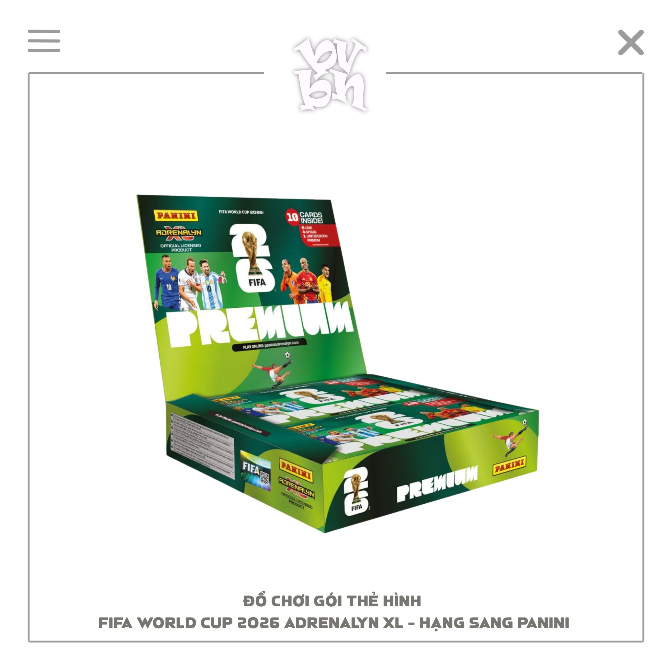 Đồ Chơi Gói Thẻ Hình FIFA World Cup 2026 Adrenalyn XL - Hạng Sang PANINI