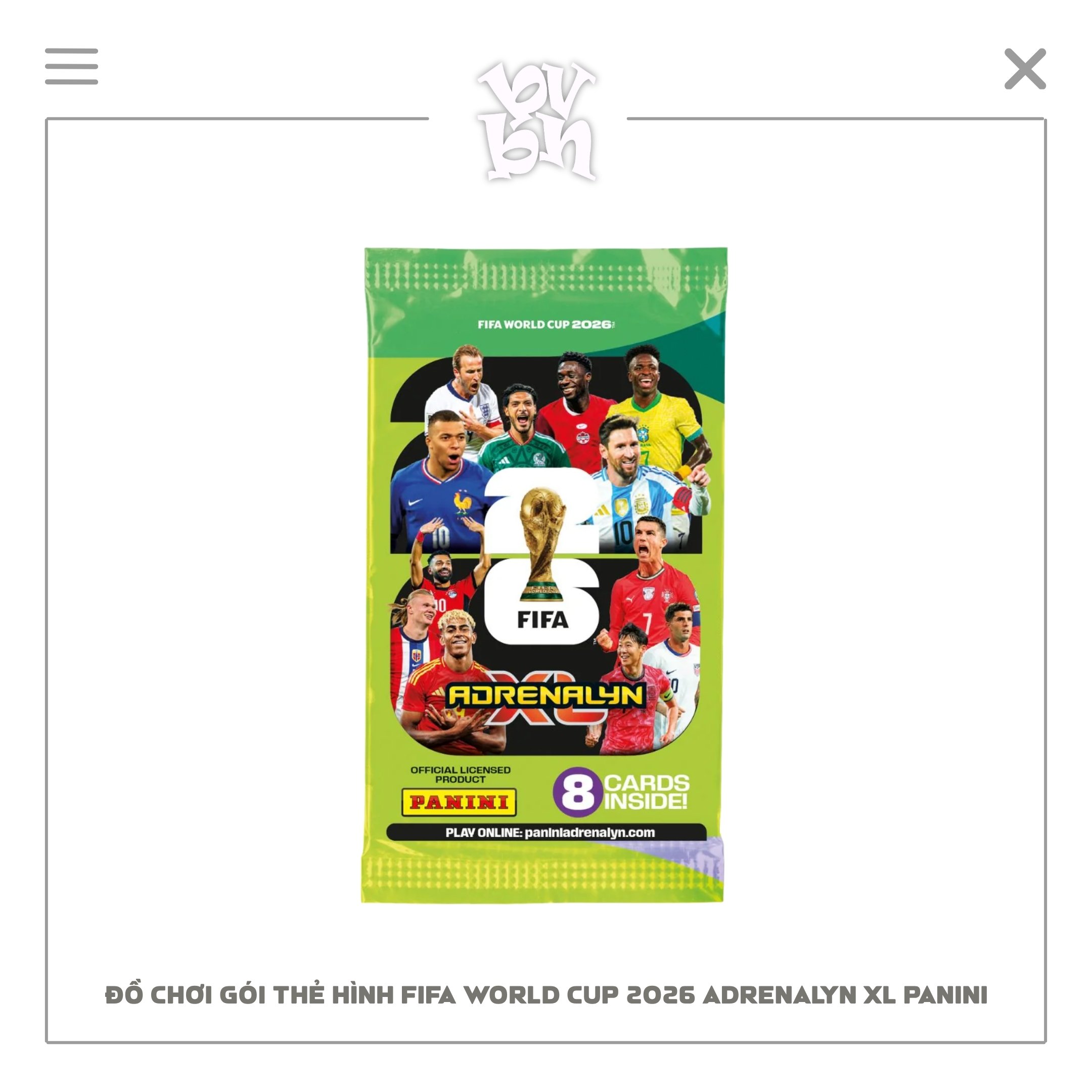 Đồ Chơi Gói Thẻ Hình FIFA World Cup 2026 Adrenalyn XL PANINI - PACK