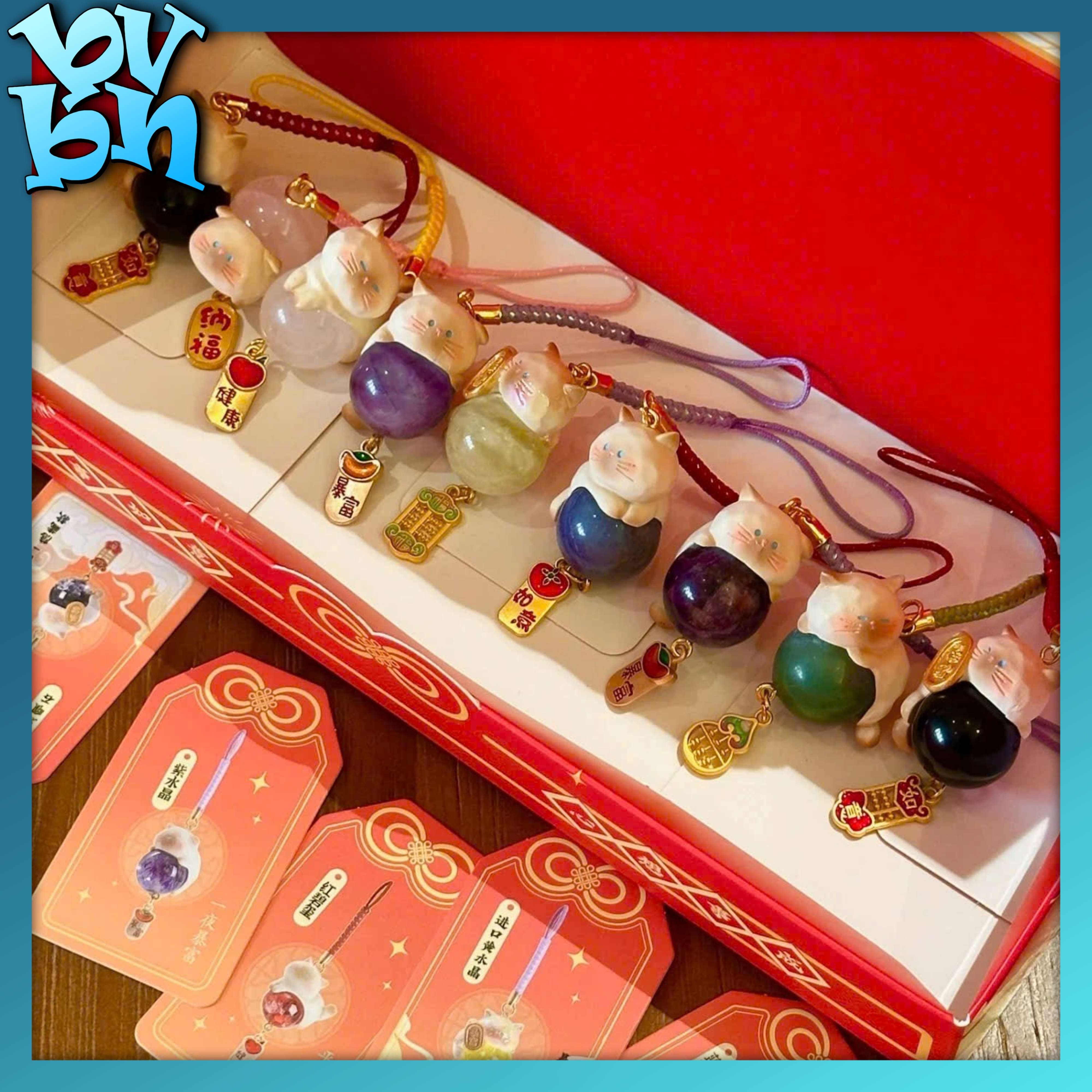 Meow Meets Good Luck Dây Đeo Điện Thoại