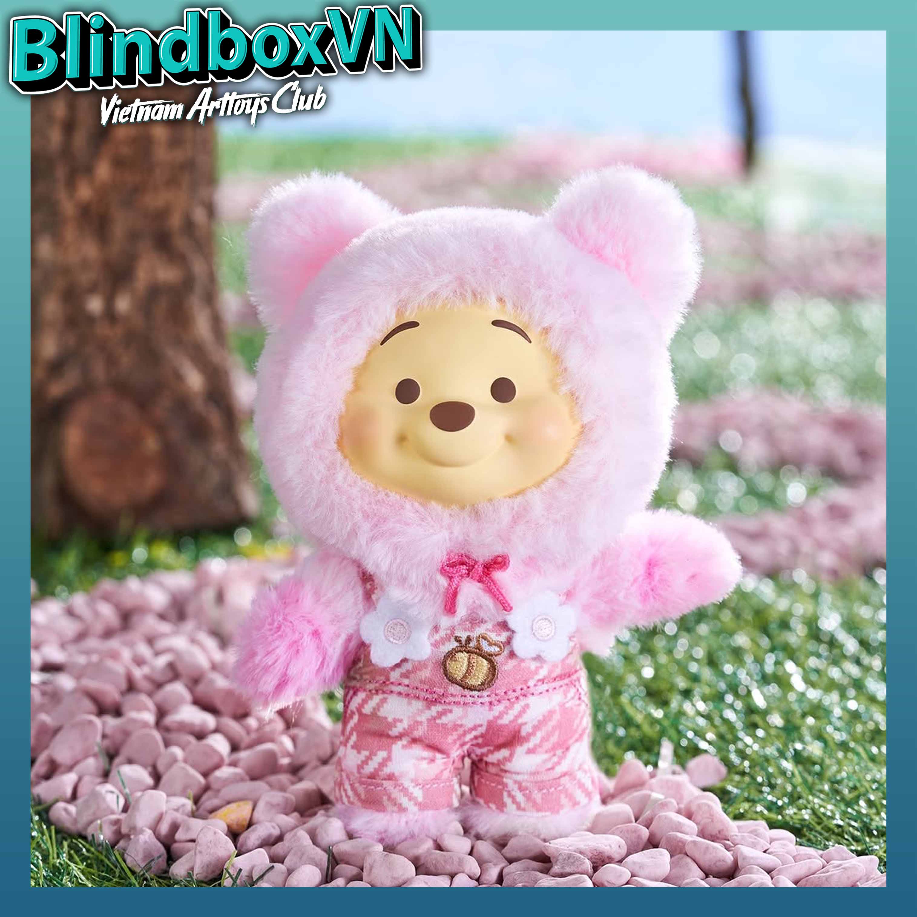Disney Winnie the Pooh Candy Bear Series Vinyl Plush TOPTOY ( Chính Hãng )
