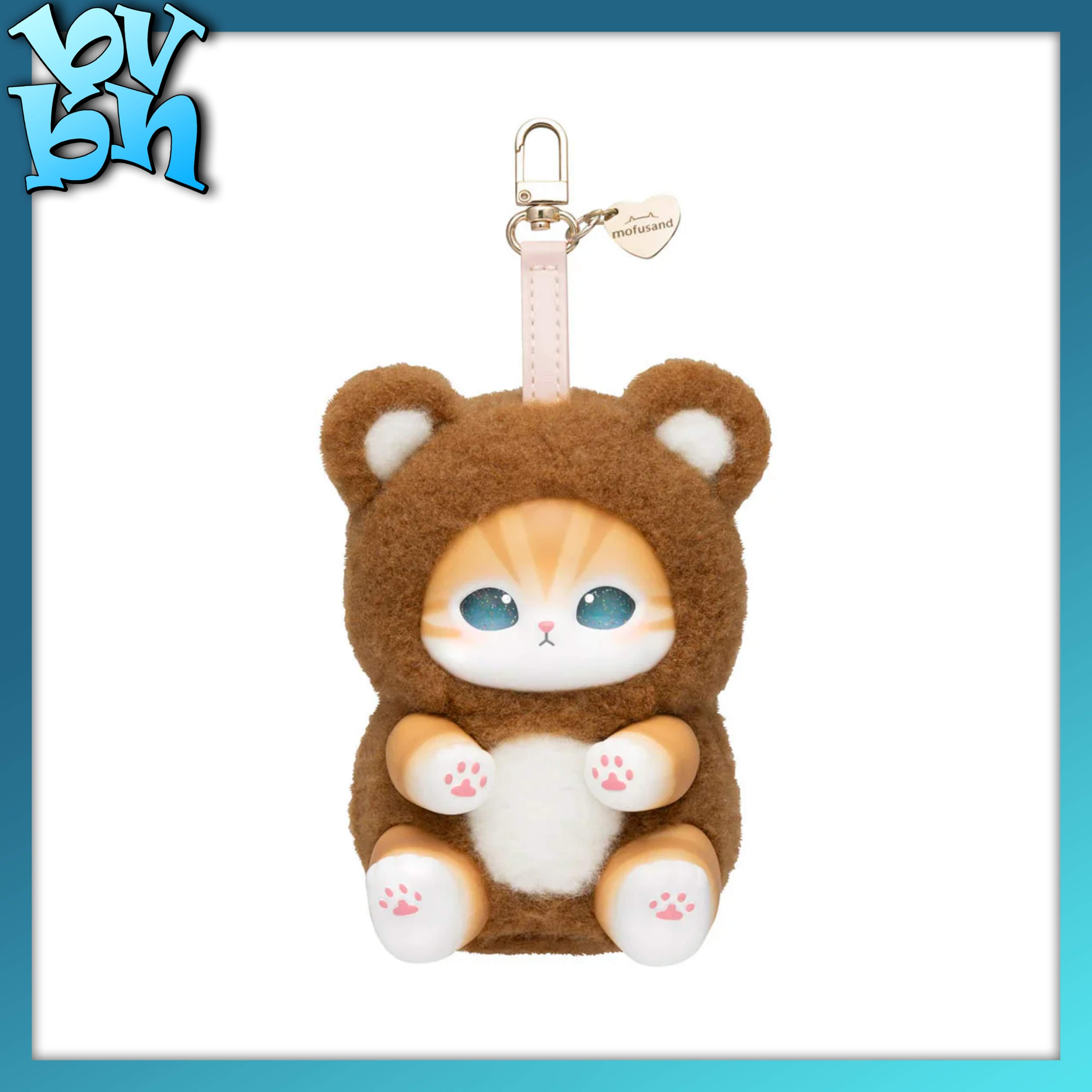 Mofusand Kiramekko Fluffy Kittens Plush Keychain Blind Box