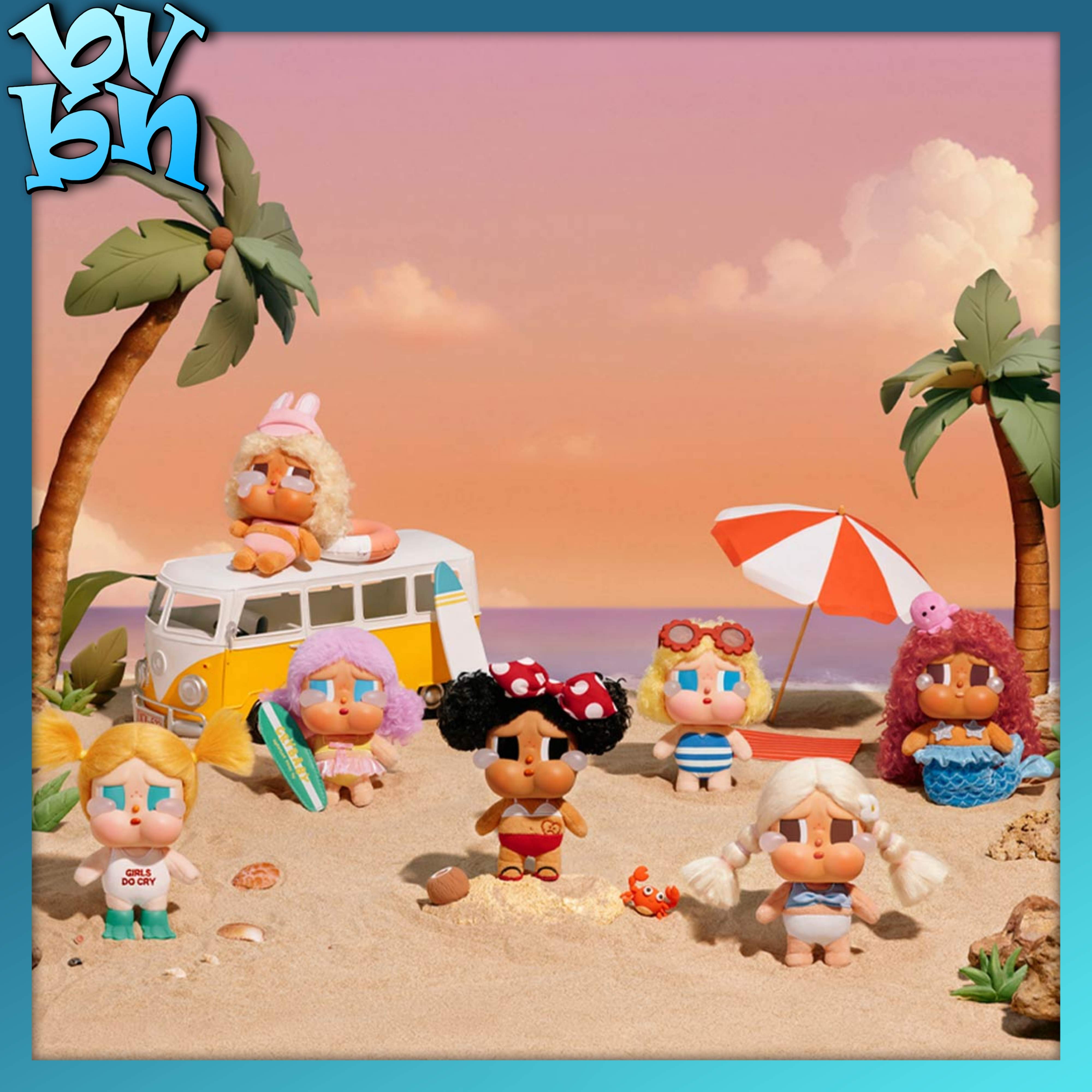 CRYBABY Vacation Mode On Series-Vinyl Plush Pendant Blind Box