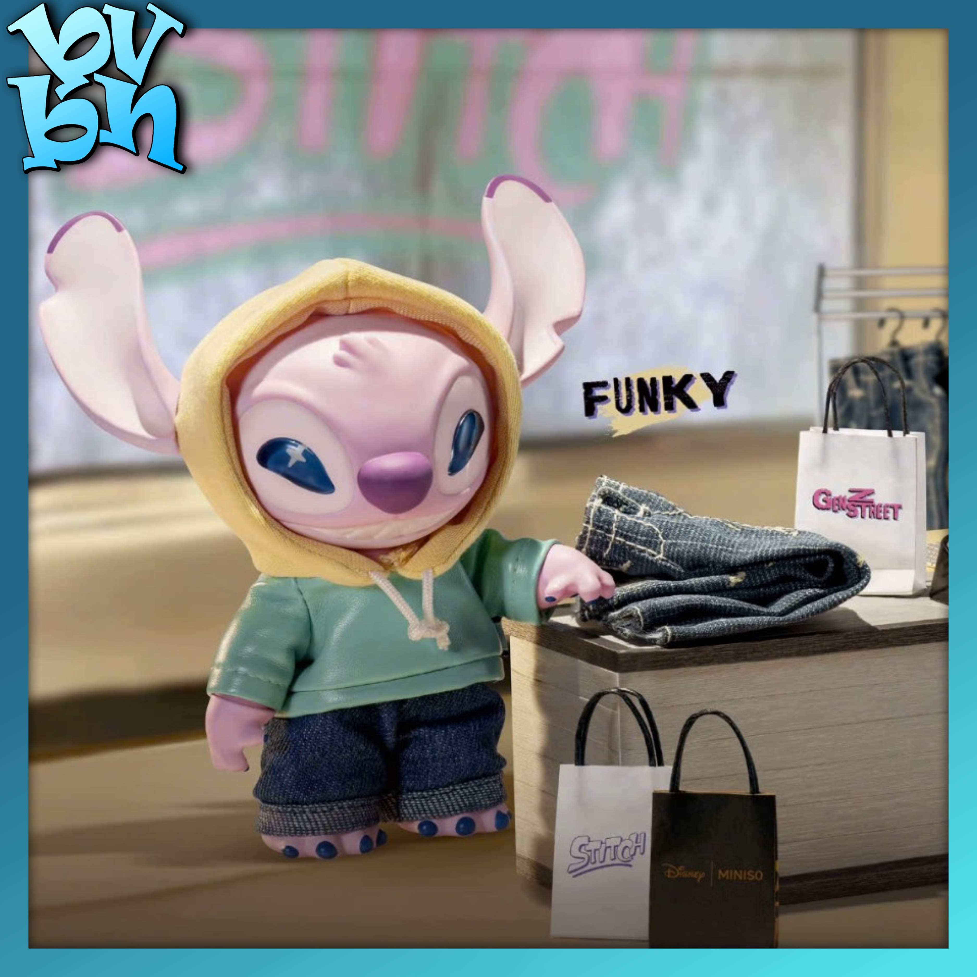 Disney Stitch GenZ Street Series Vinyl Plush Blind Box Pendant