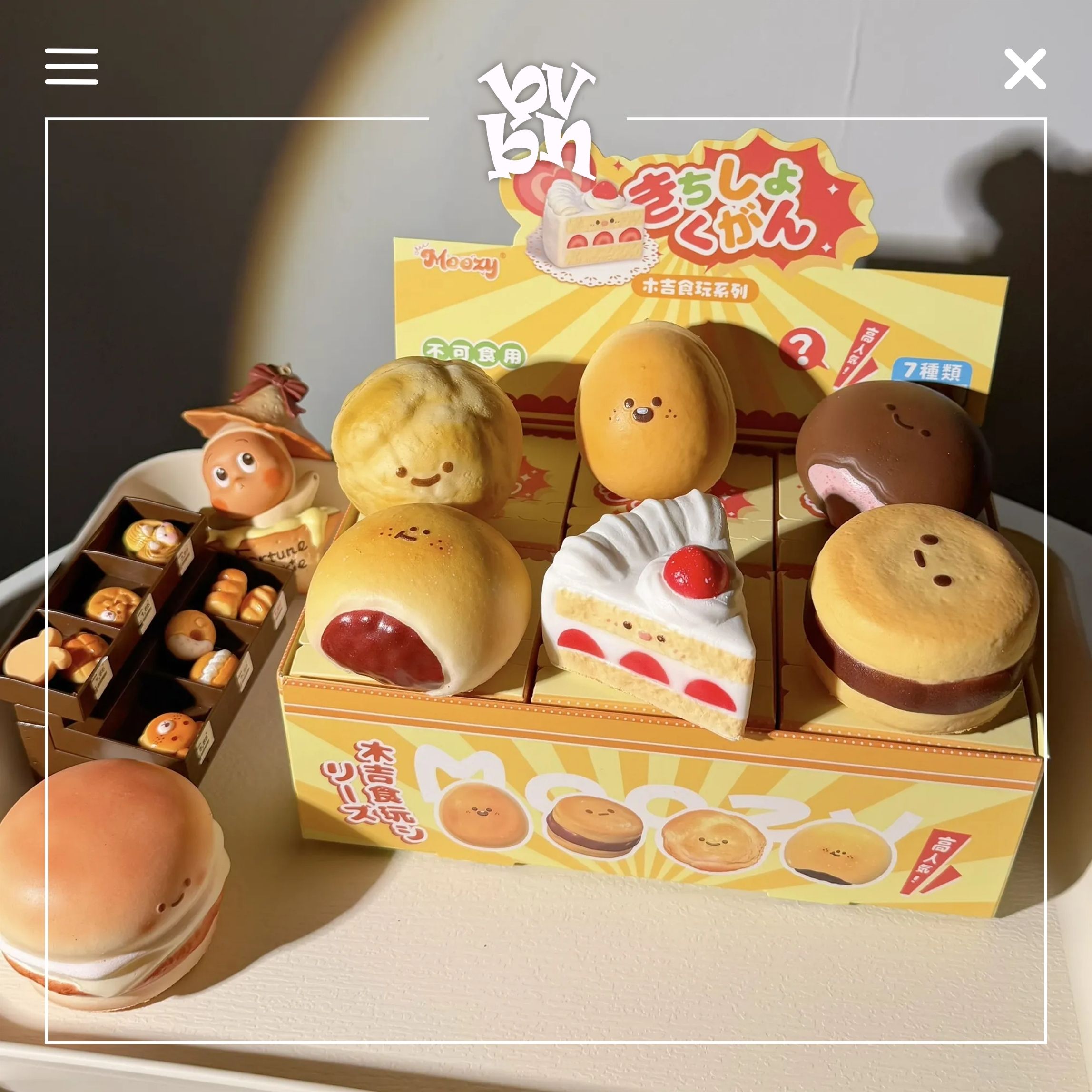 Moozy Squishy Food Bakery Blindbox Series Chính Hãng