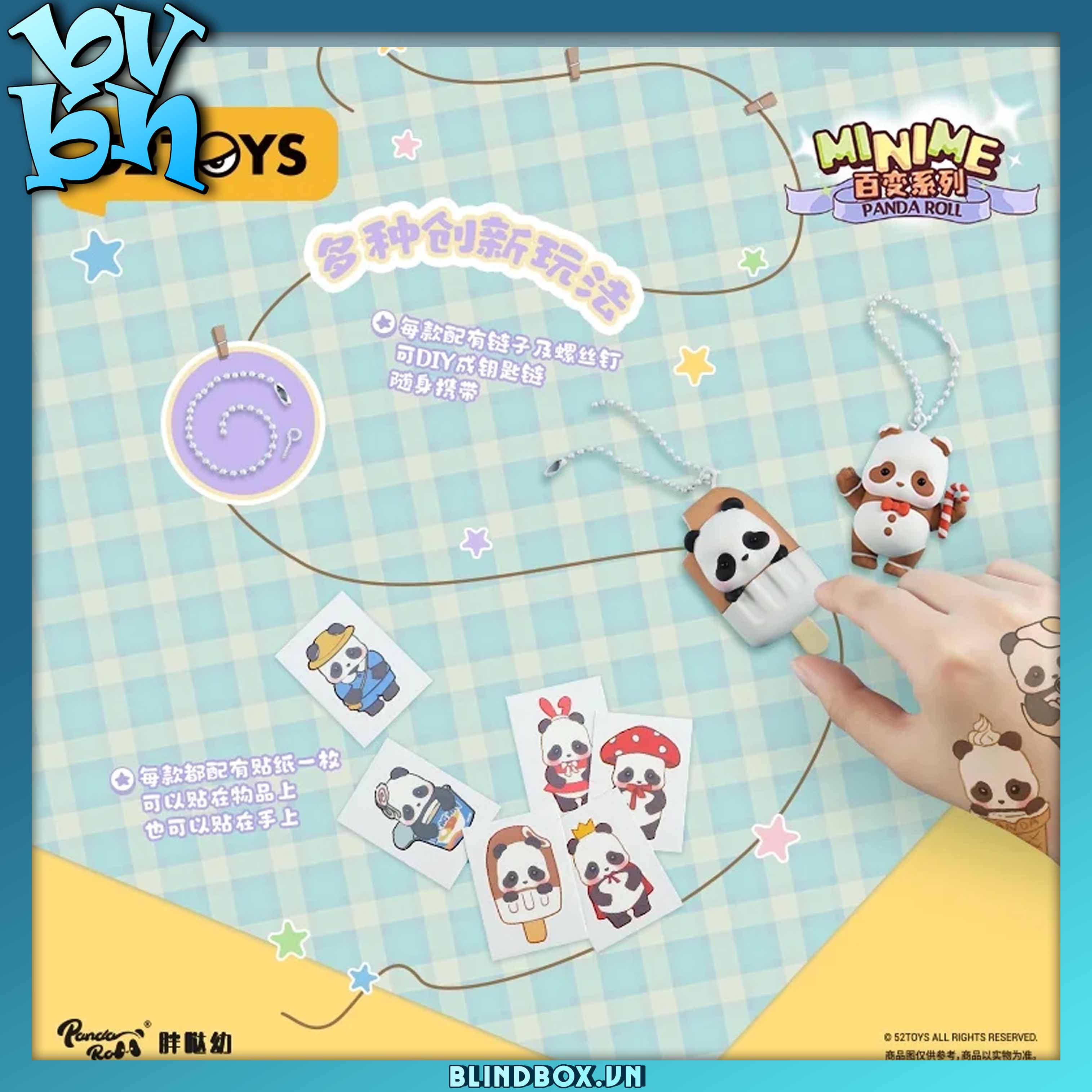Panda Roll Minime Dress-Up Series Blind Box 52TOYS