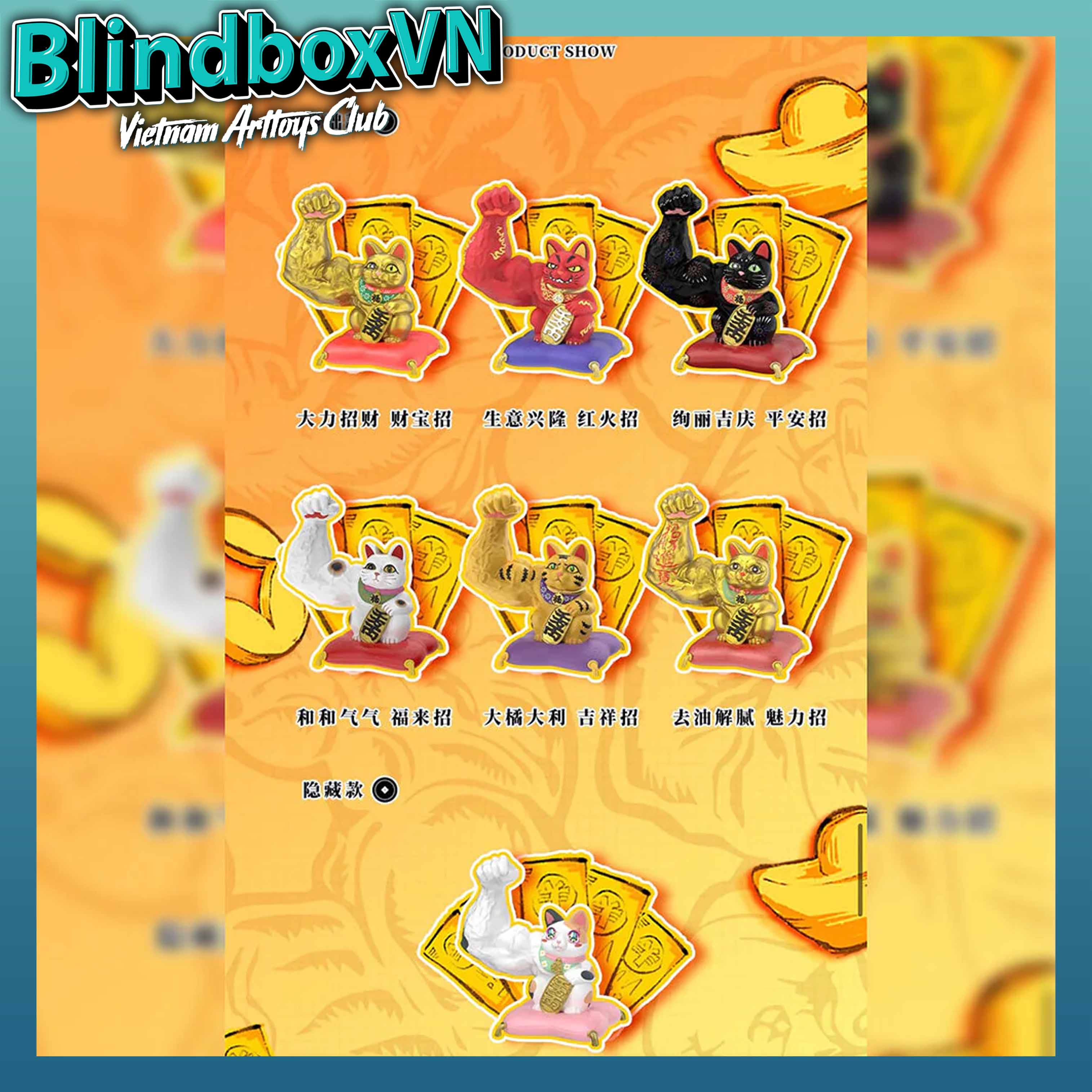 Great Power Fortune Classic Lucky Cat Blindbox Series ( Chính hãng )