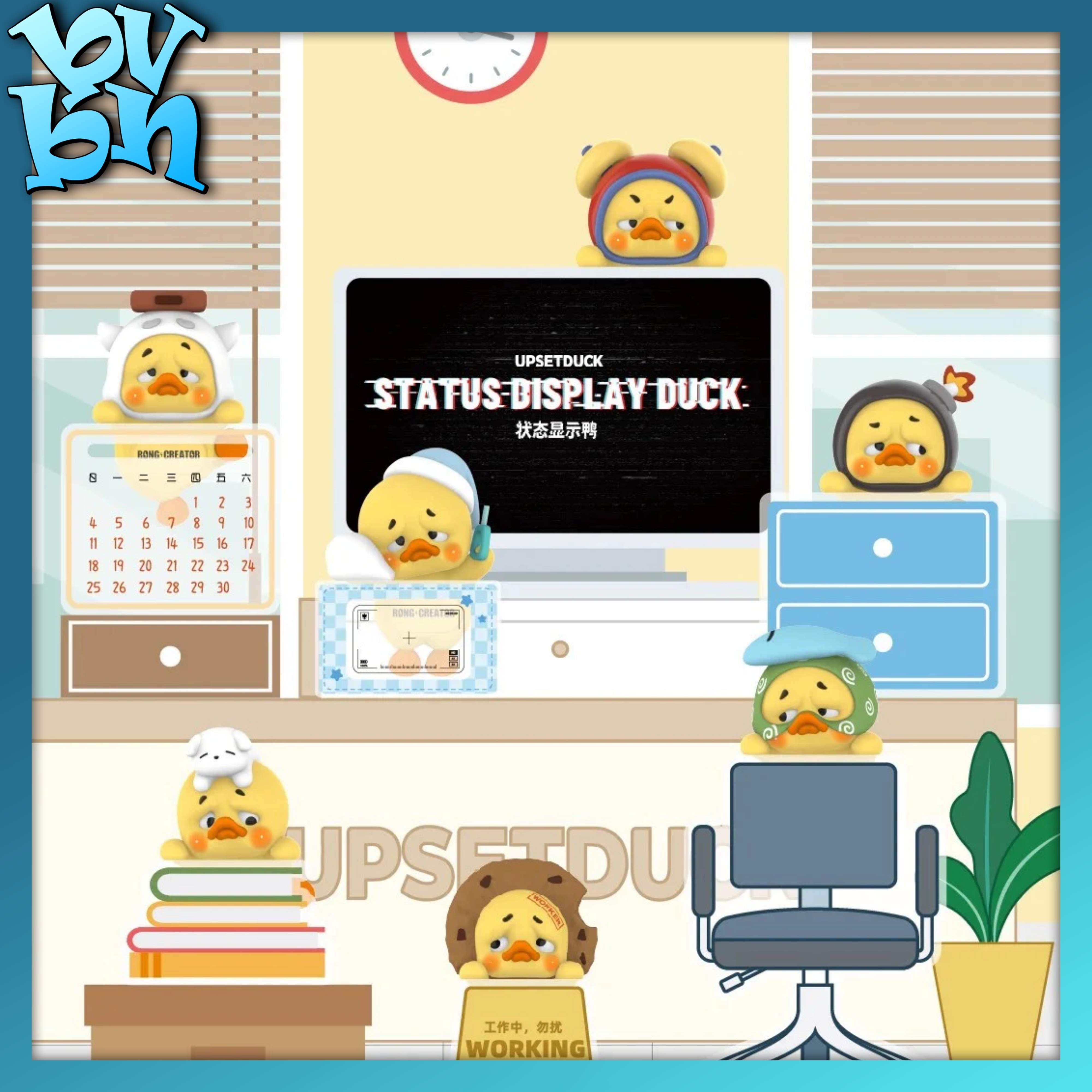 Upset Duck Status Display Duck PVC Series Blindbox