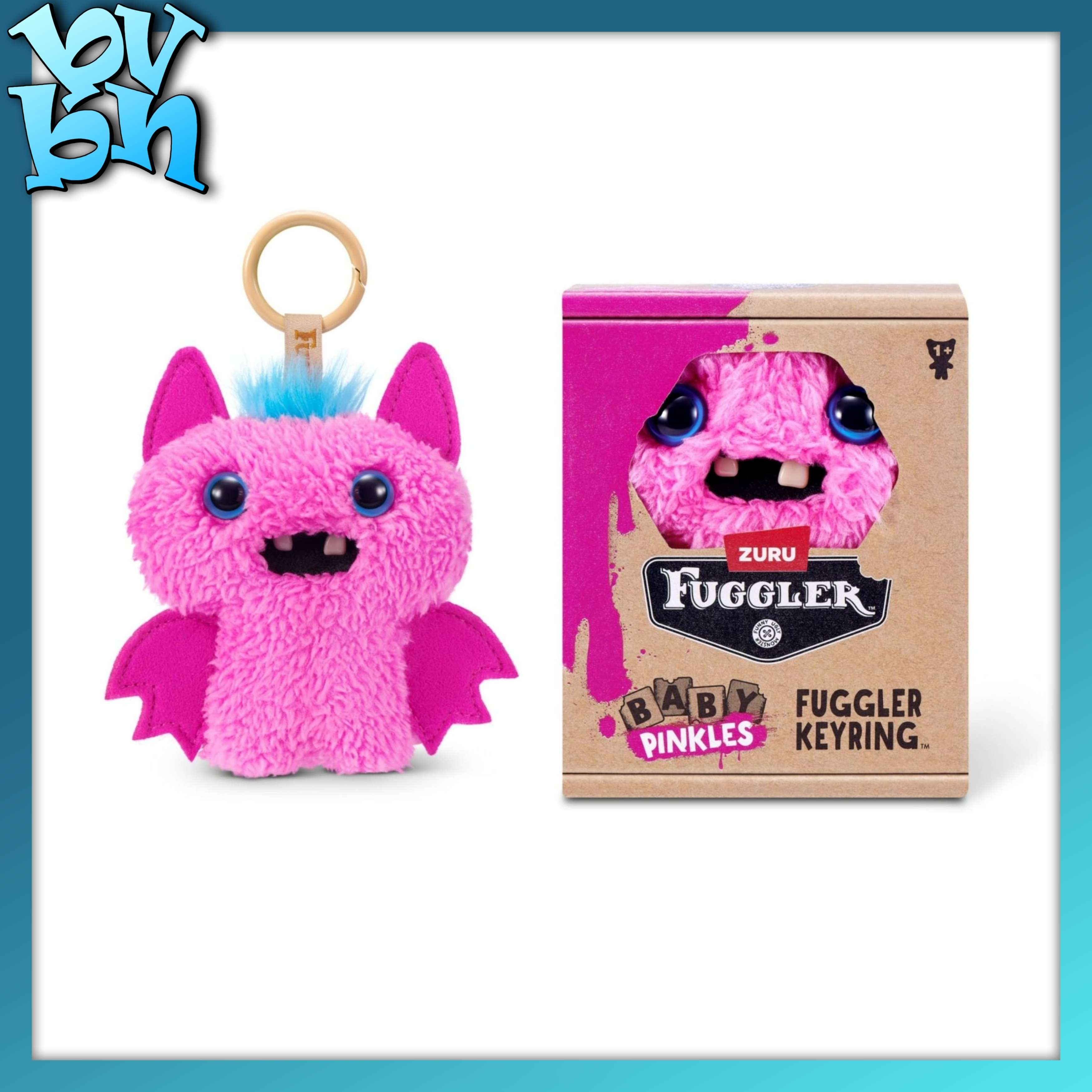 ZURU TOYS Fuggler Baby Pinkles Keyrings 3.5 inch