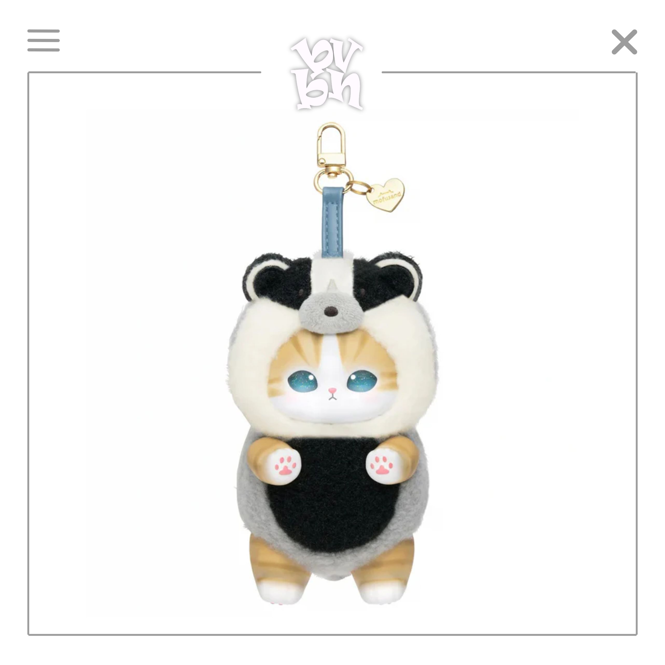 Mofusand Kiramekko Nordic Kitten Plush Keychain Blind Box