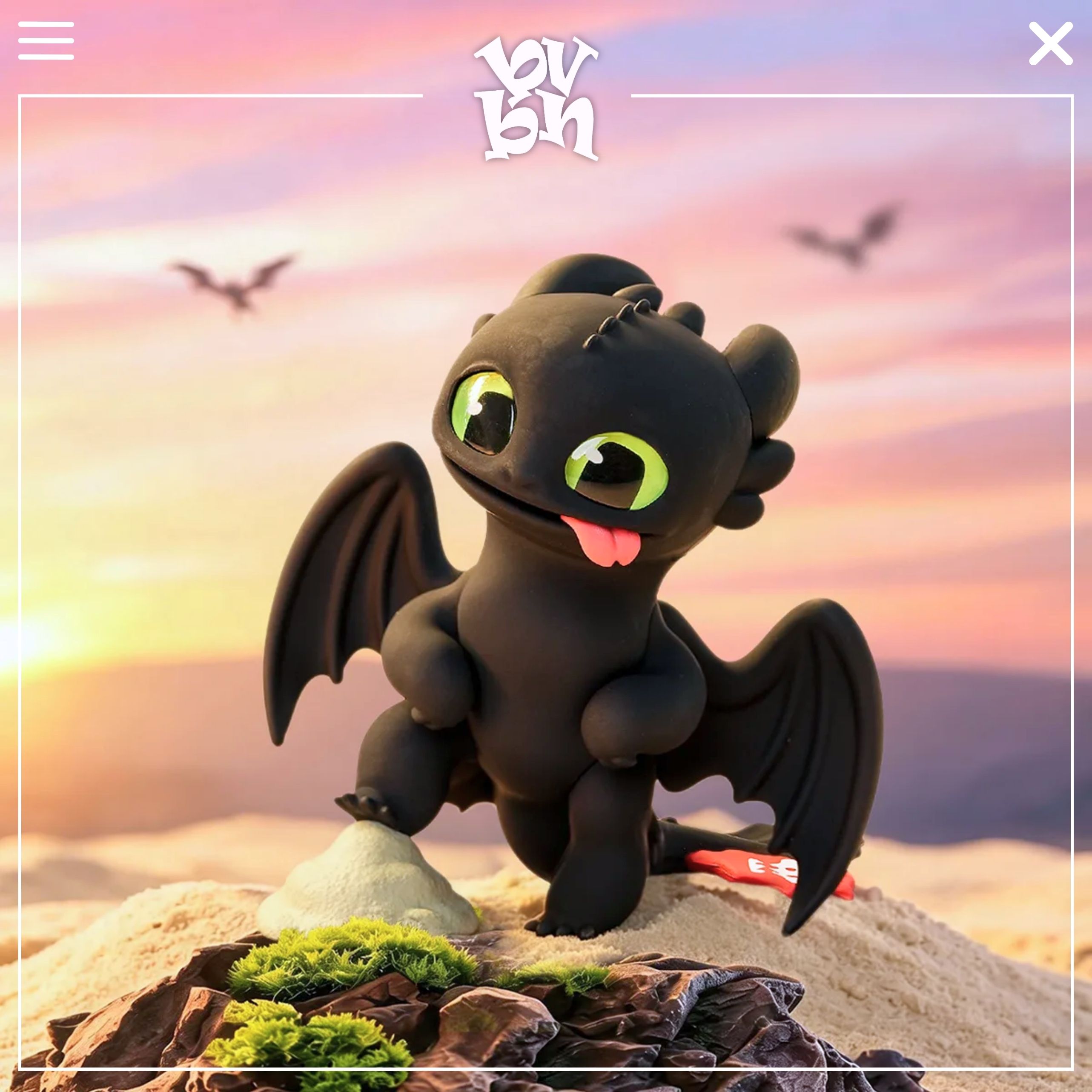 52Toys How to Train Your Dragon Light & Night Intertwined Blind Box