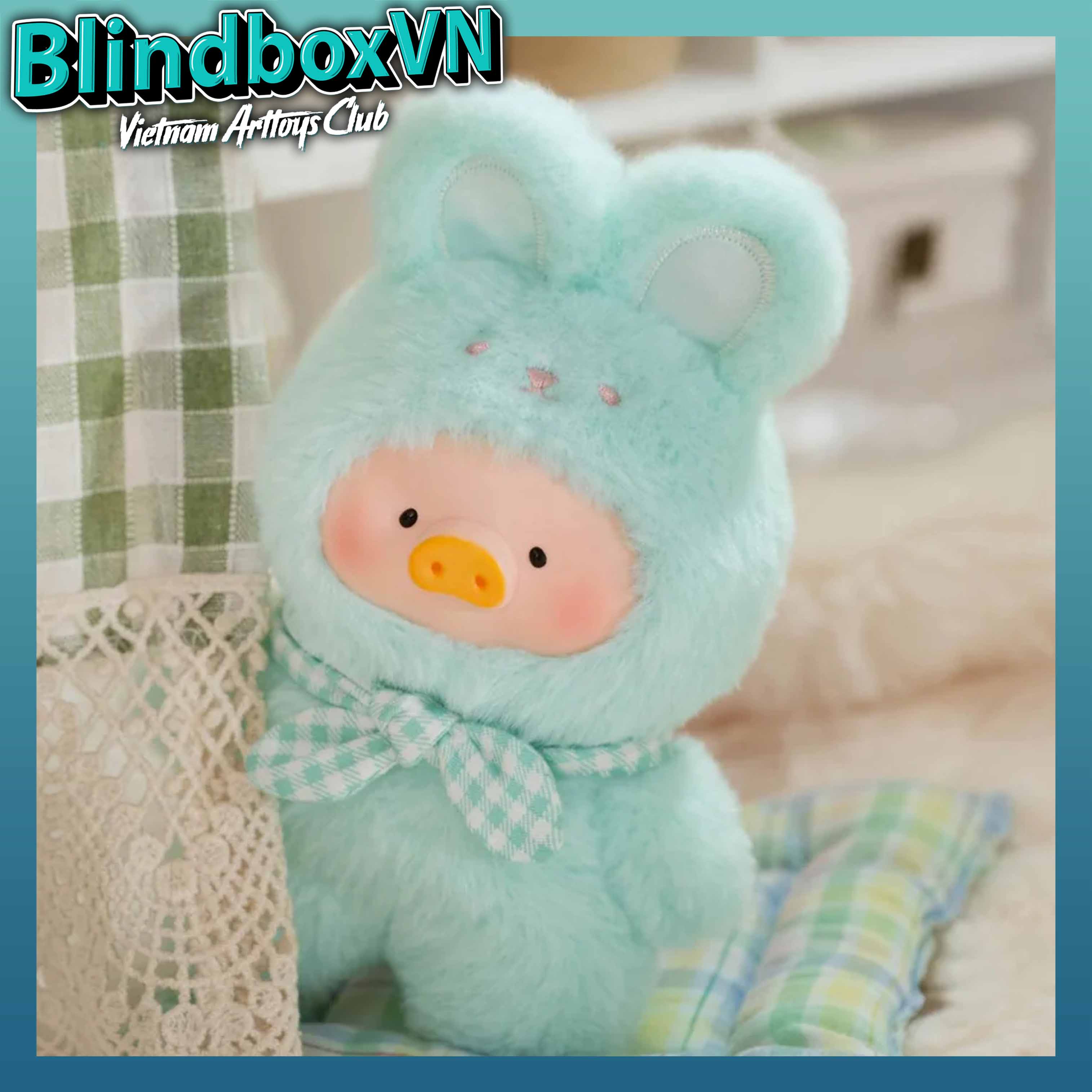 LuLu the Piggy – Joyful Time Series PVC Plush Keychain Blindbox ( Chính Hãng )