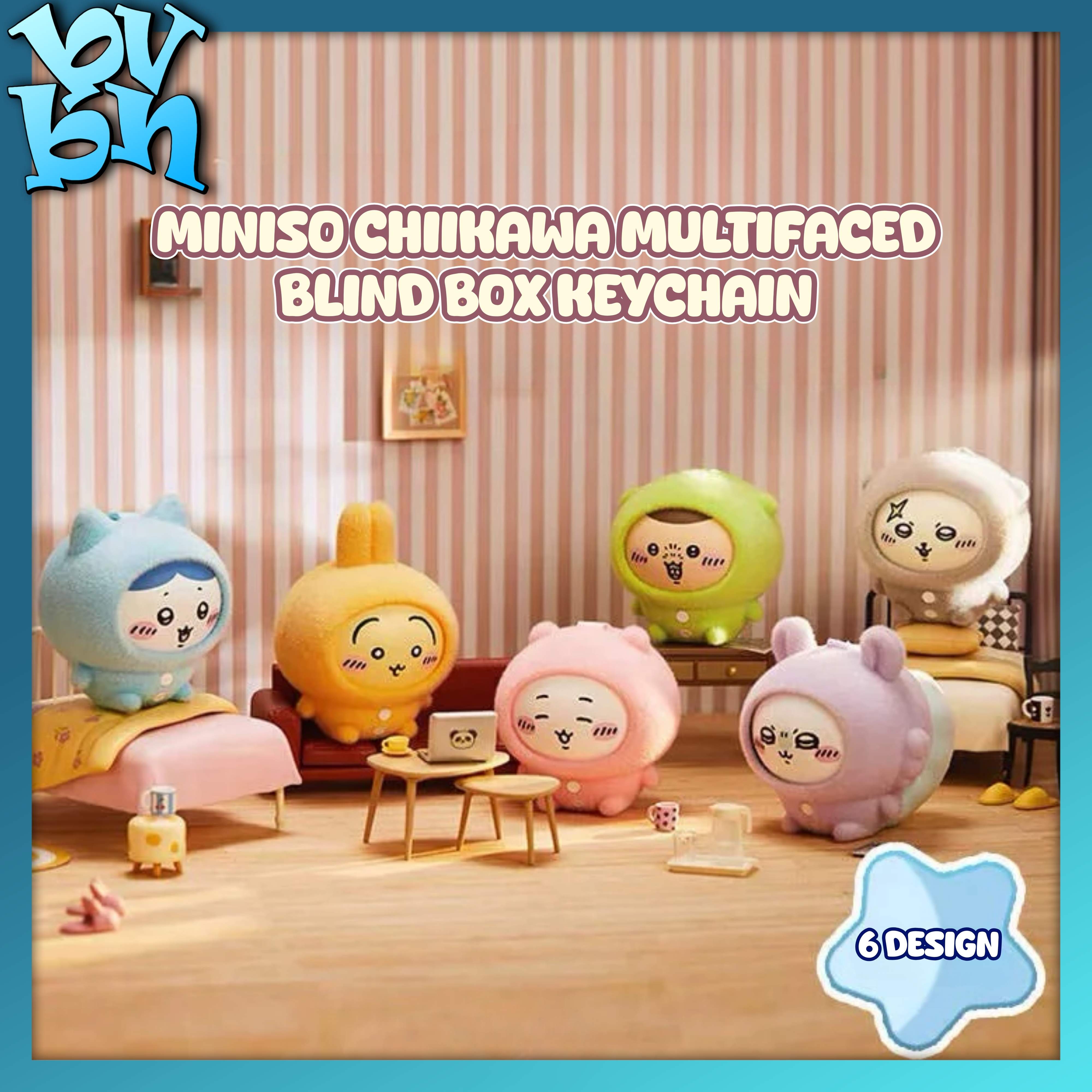 MINISO Chiikawa Multifaced Blind Box Keychain