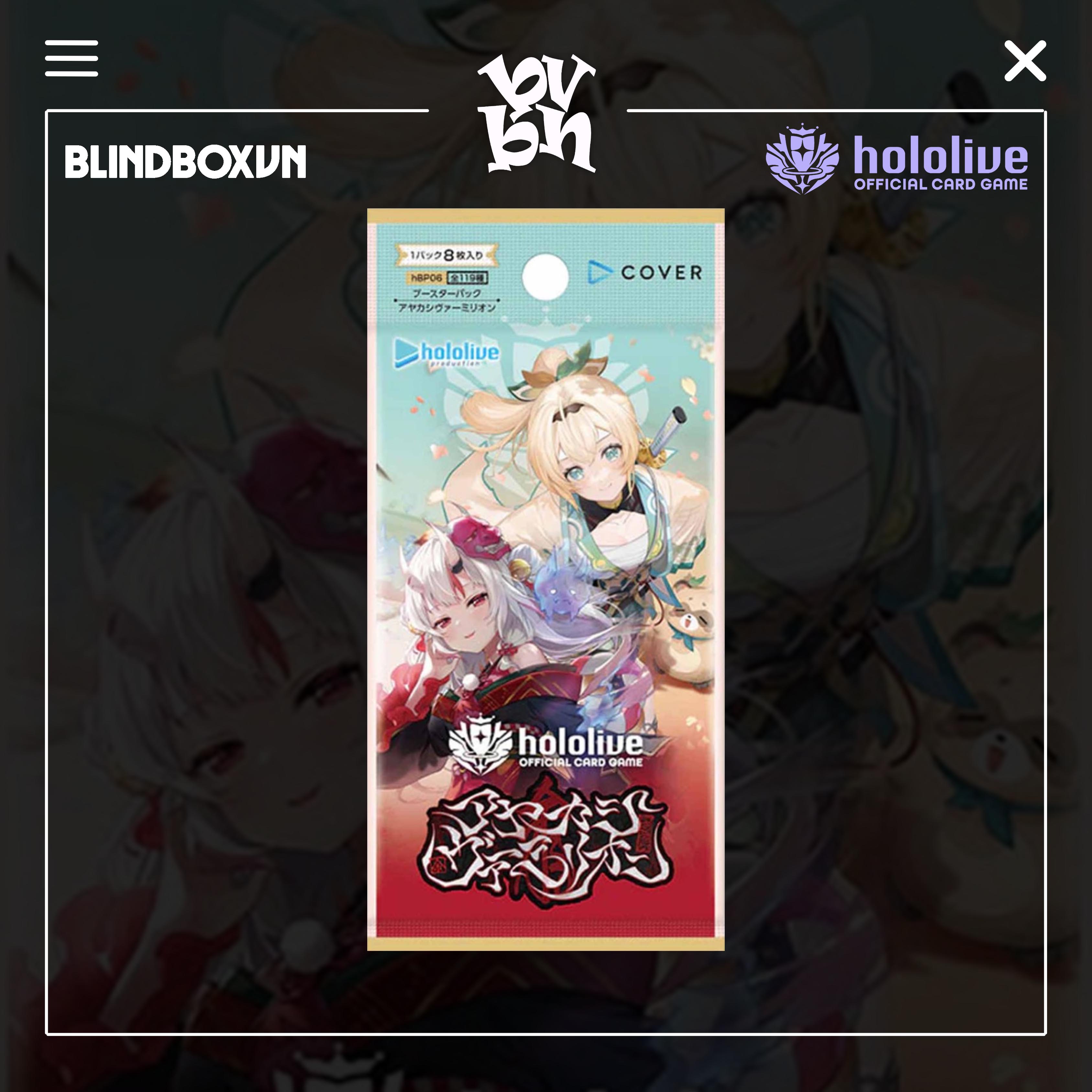 Pack Card Hololive Official Card Game Vol 6 Ayakashi Vermilion Booster