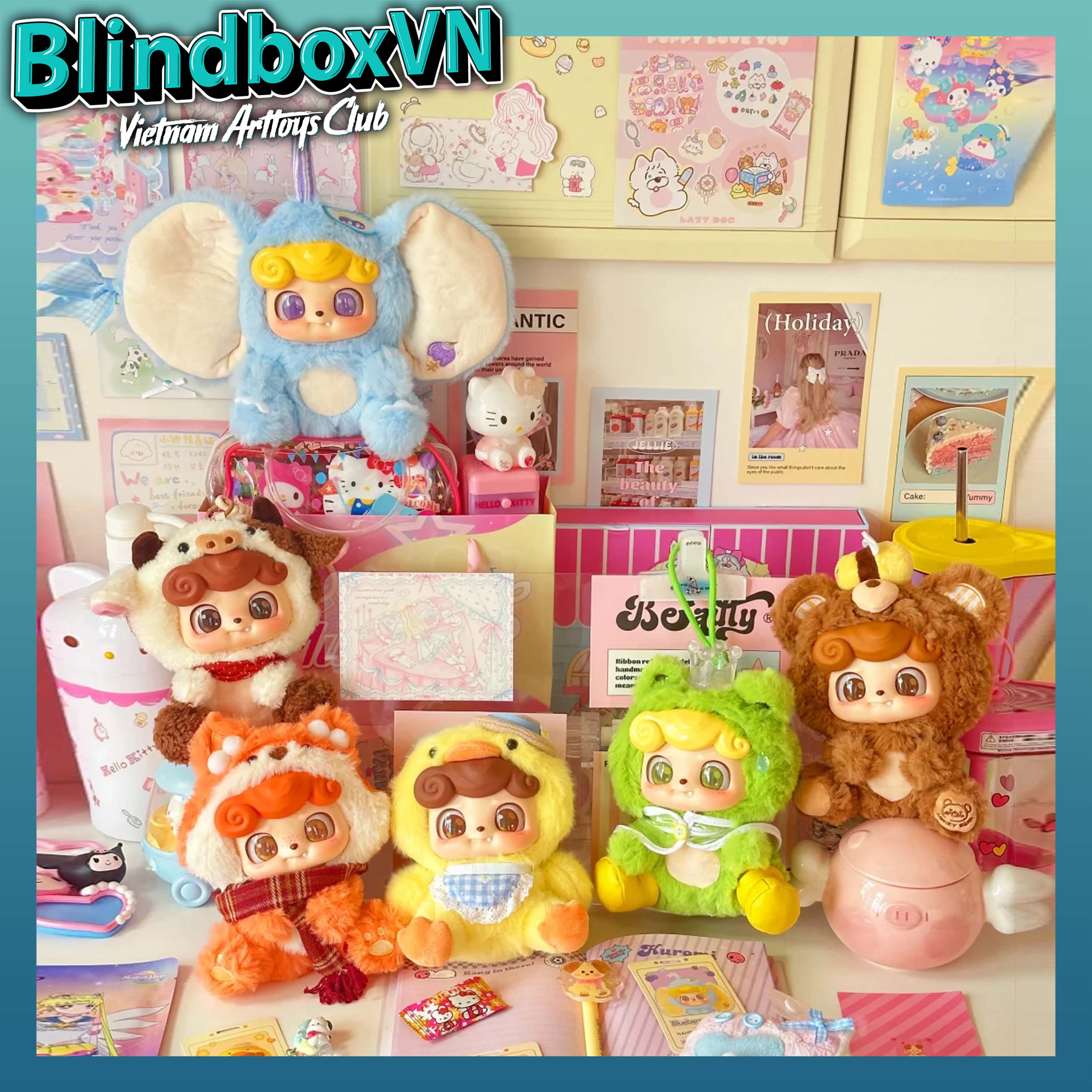 Q Kid Animal Pre-school Series Plush Blind Box