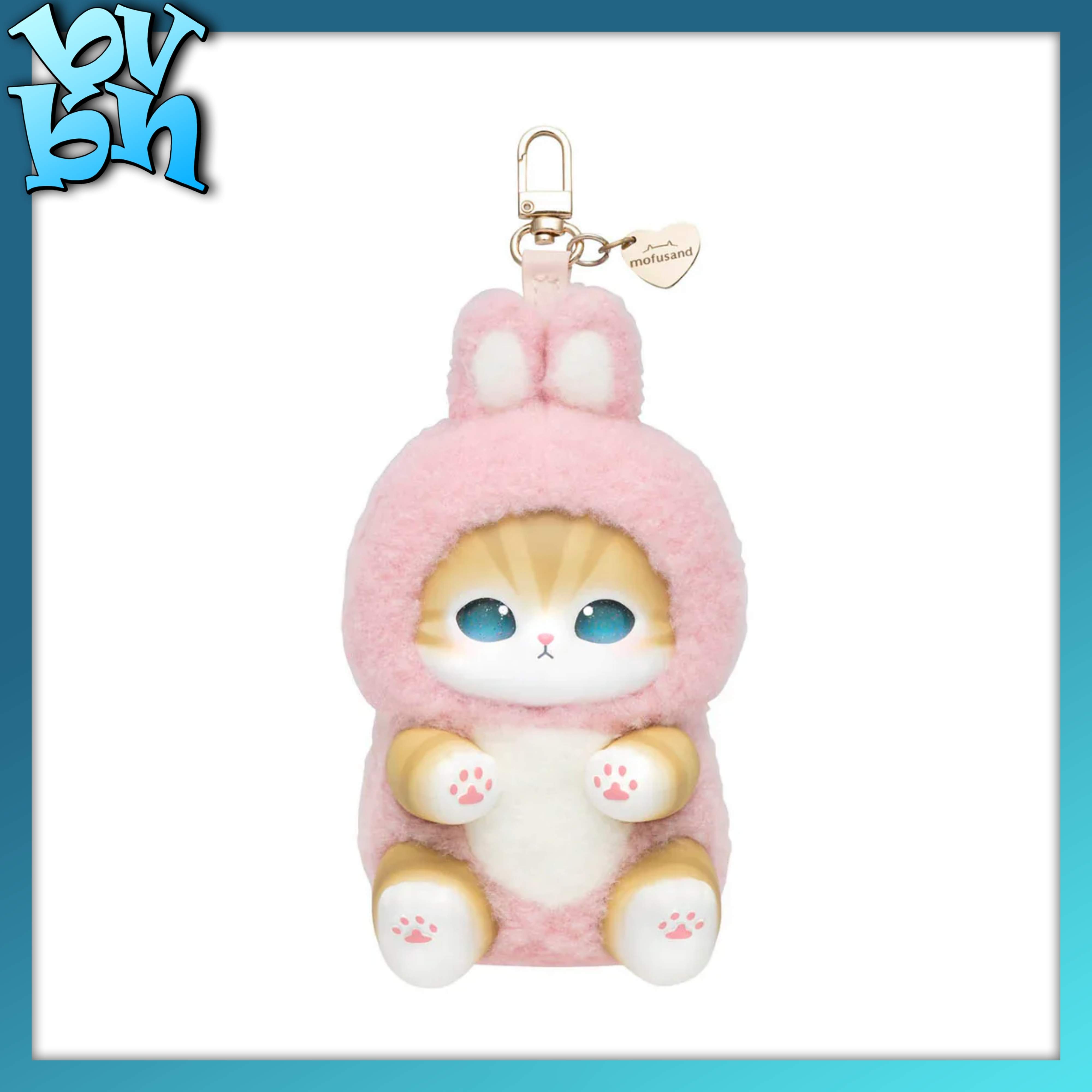 Mofusand Kiramekko Fluffy Kittens Plush Keychain Blind Box