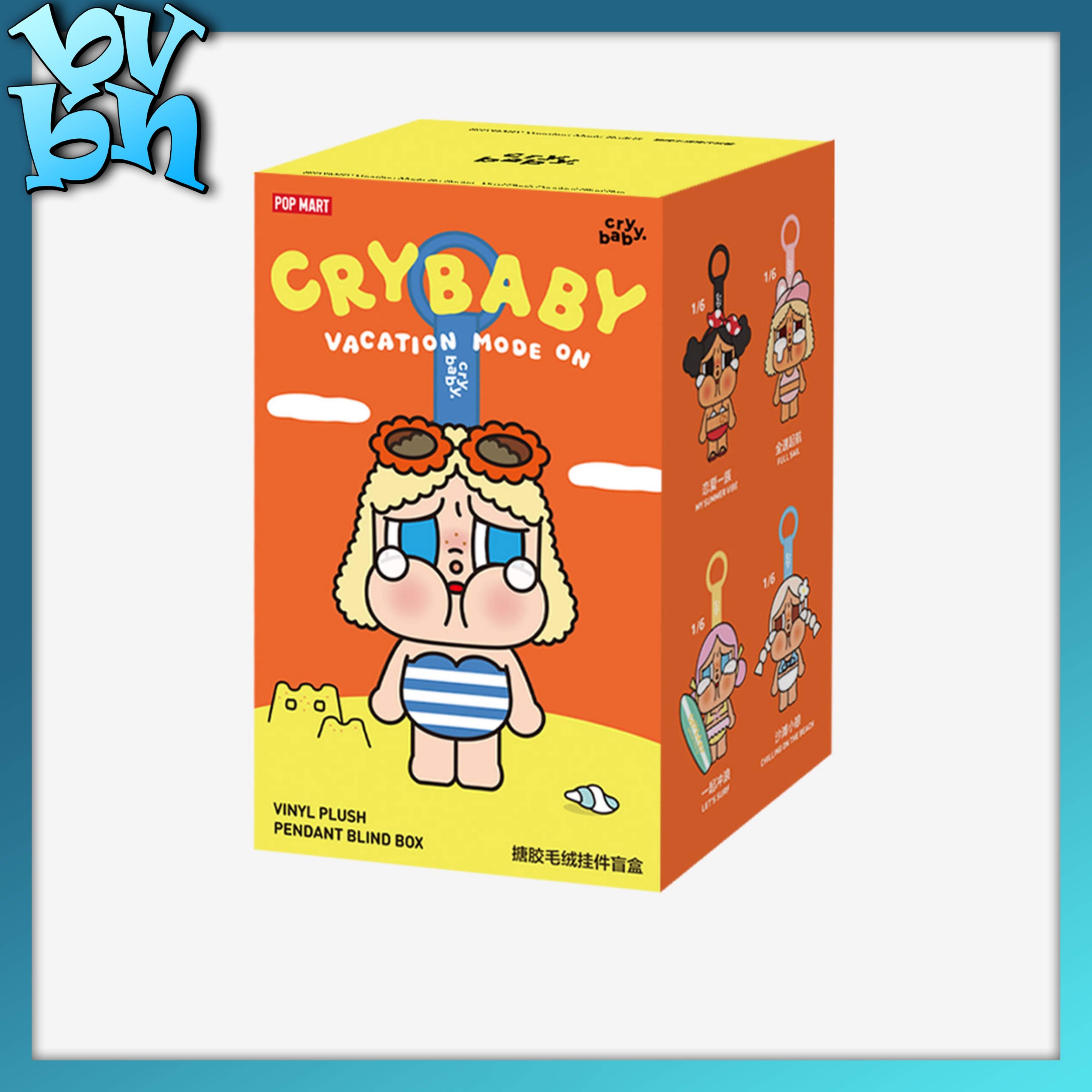 CRYBABY Vacation Mode On Series-Vinyl Plush Pendant Blind Box