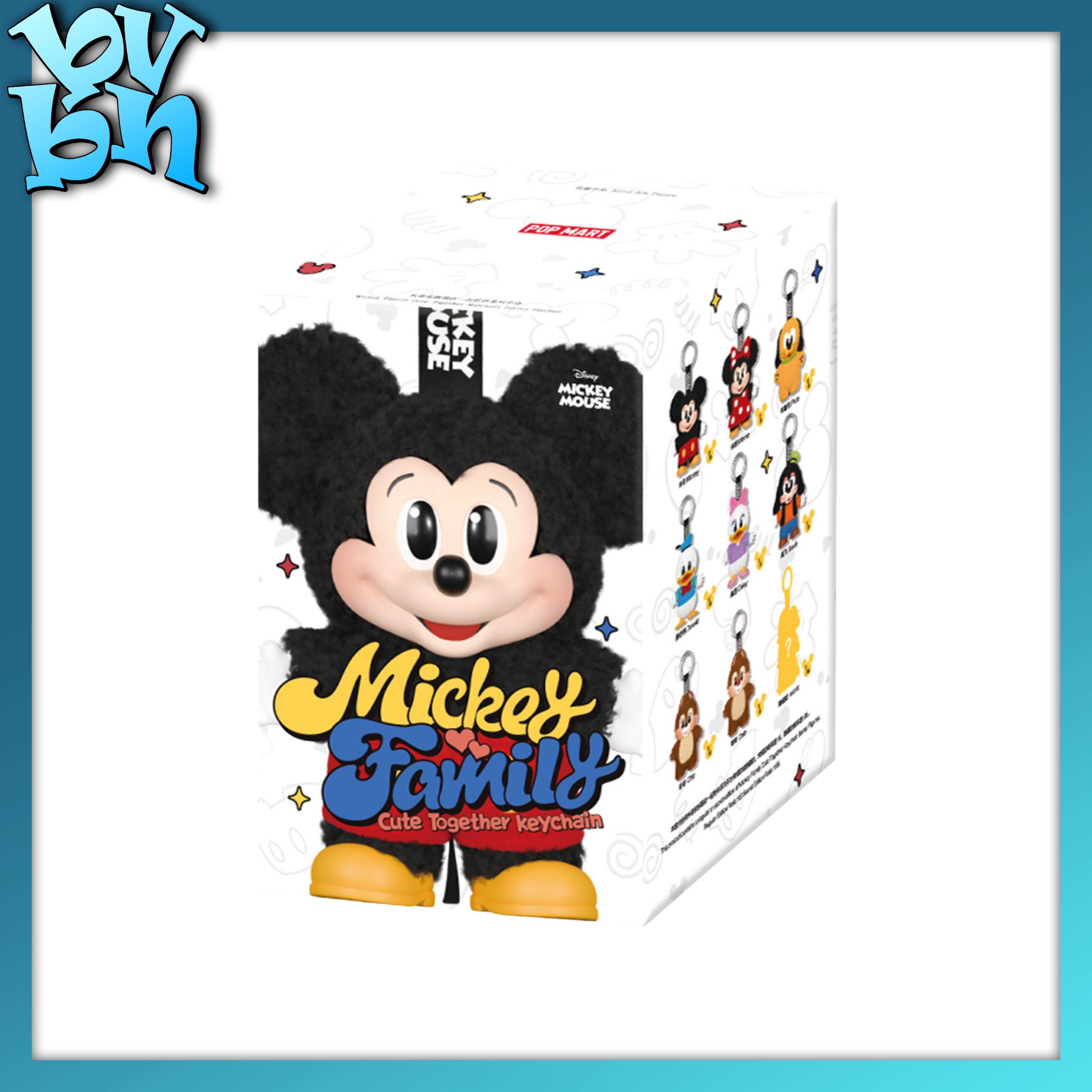 Mickey Family Cute Together Keychain Series Figures POP MART
