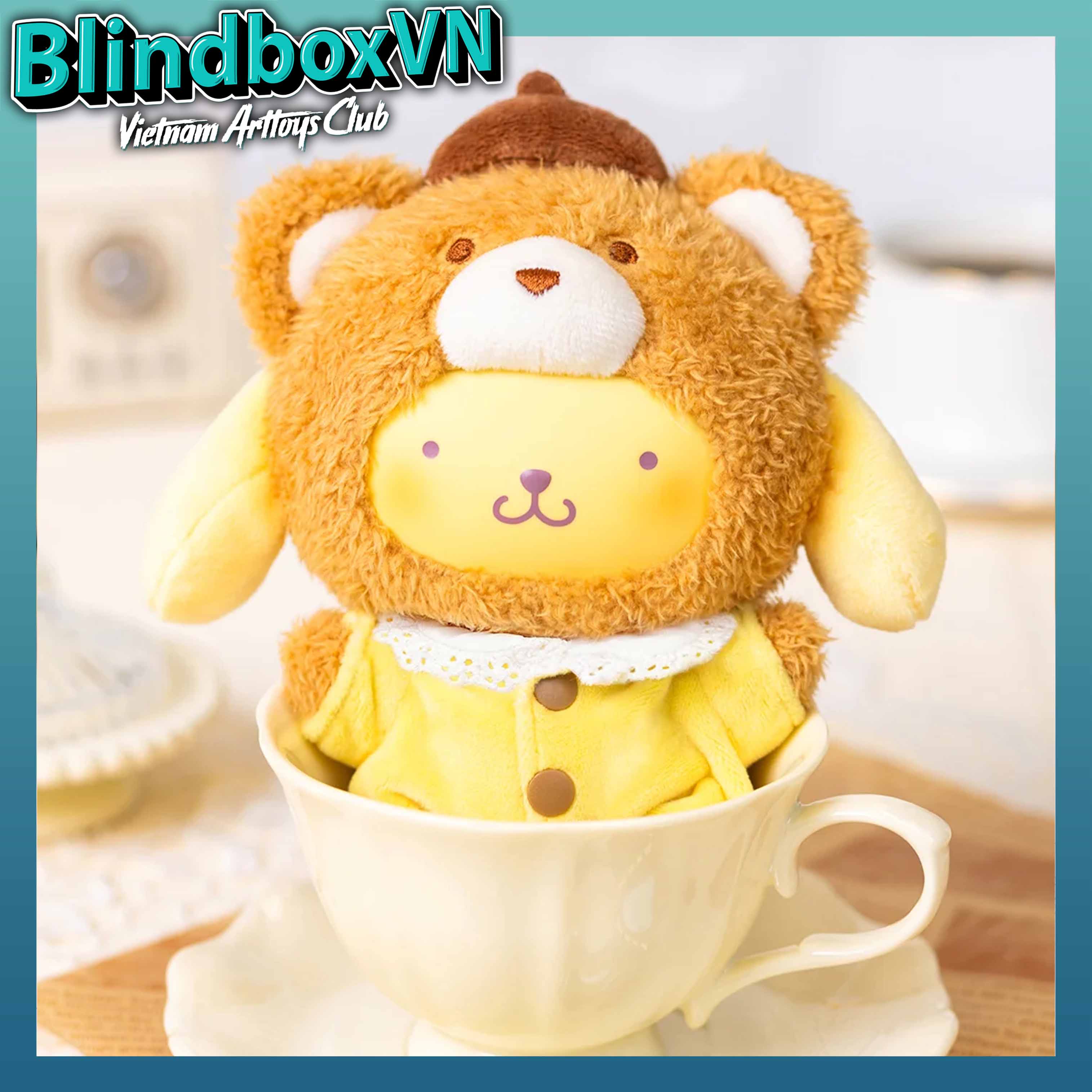 TOPTOY Sanrio Family Latte Baby Plush Doll Series Blind Box ( Chính Hãng )
