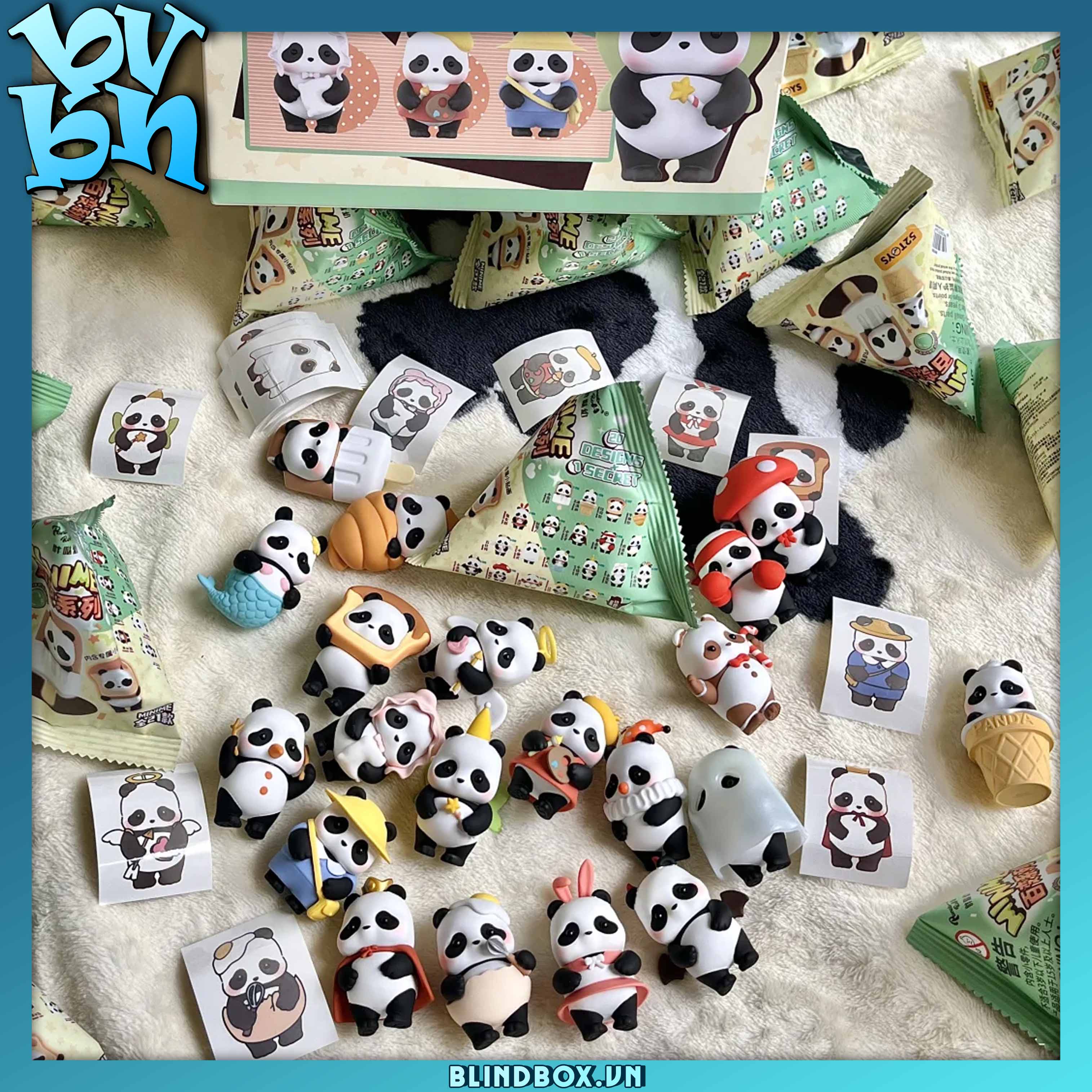Panda Roll Minime Dress-Up Series Blind Box 52TOYS