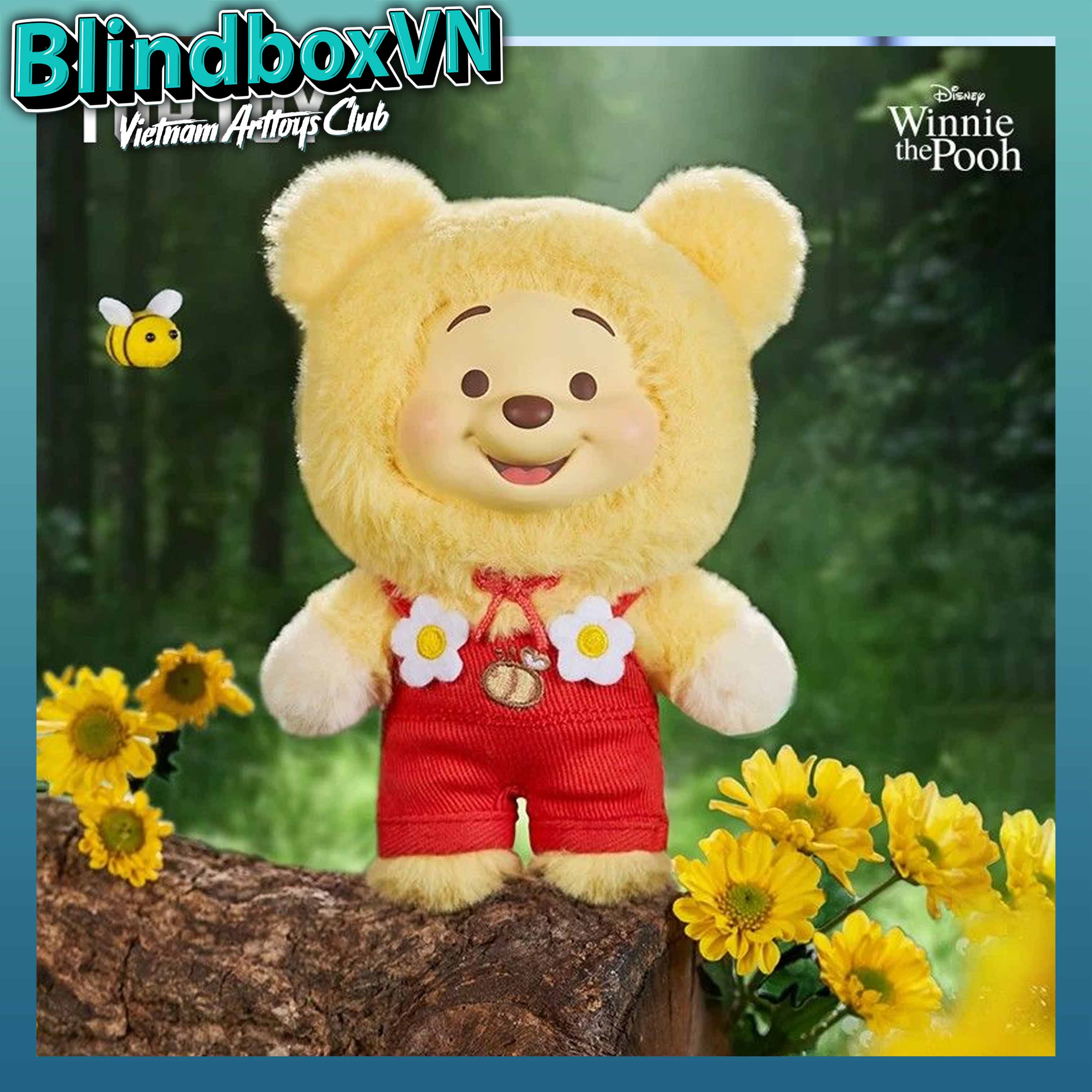Disney Winnie the Pooh Candy Bear Series Vinyl Plush TOPTOY ( Chính Hãng )