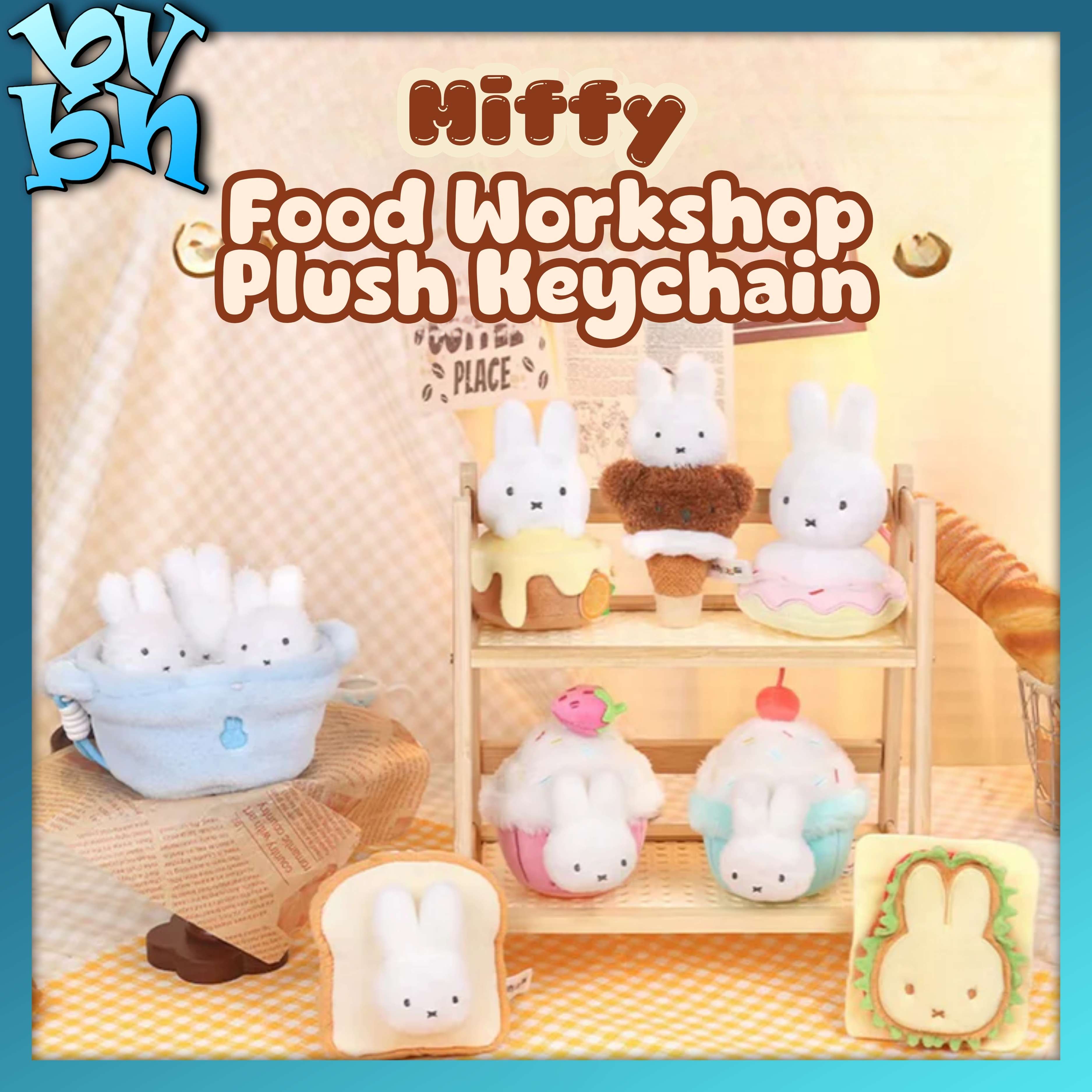 Miffy Food Workshop Series Pendant Plush Doll