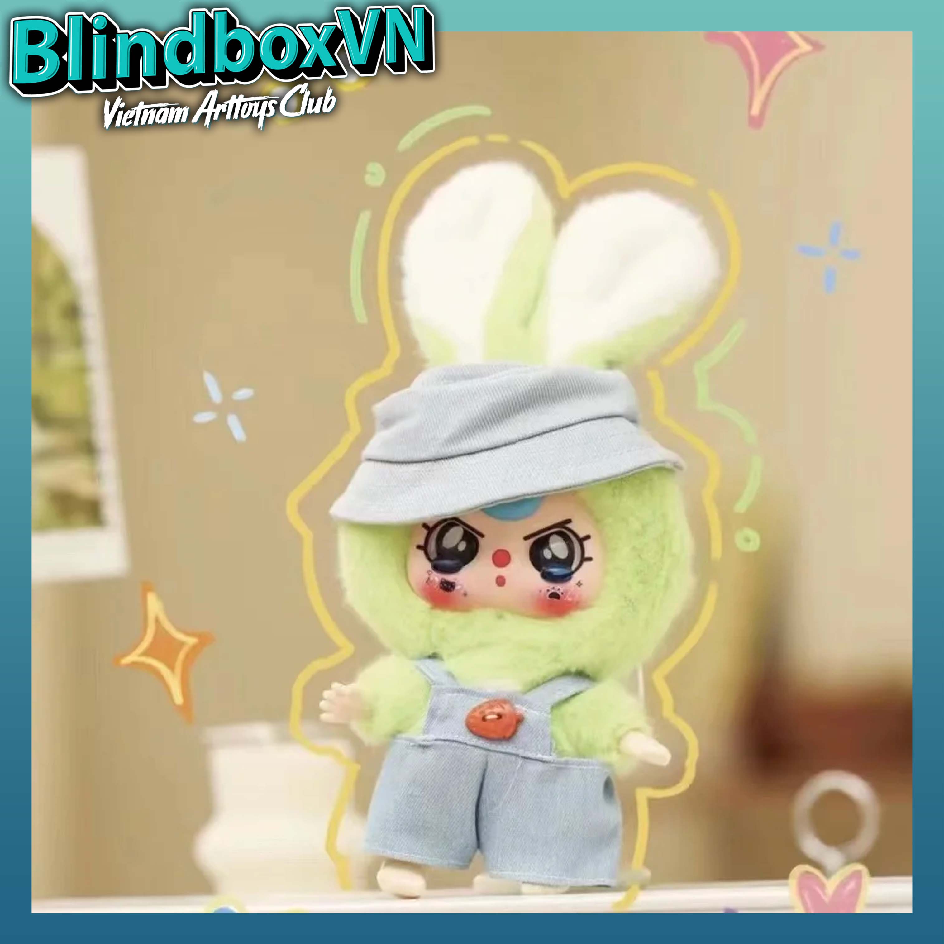 Baby Three Macaron Bunny Series Vinyl Face Blind Box Plush