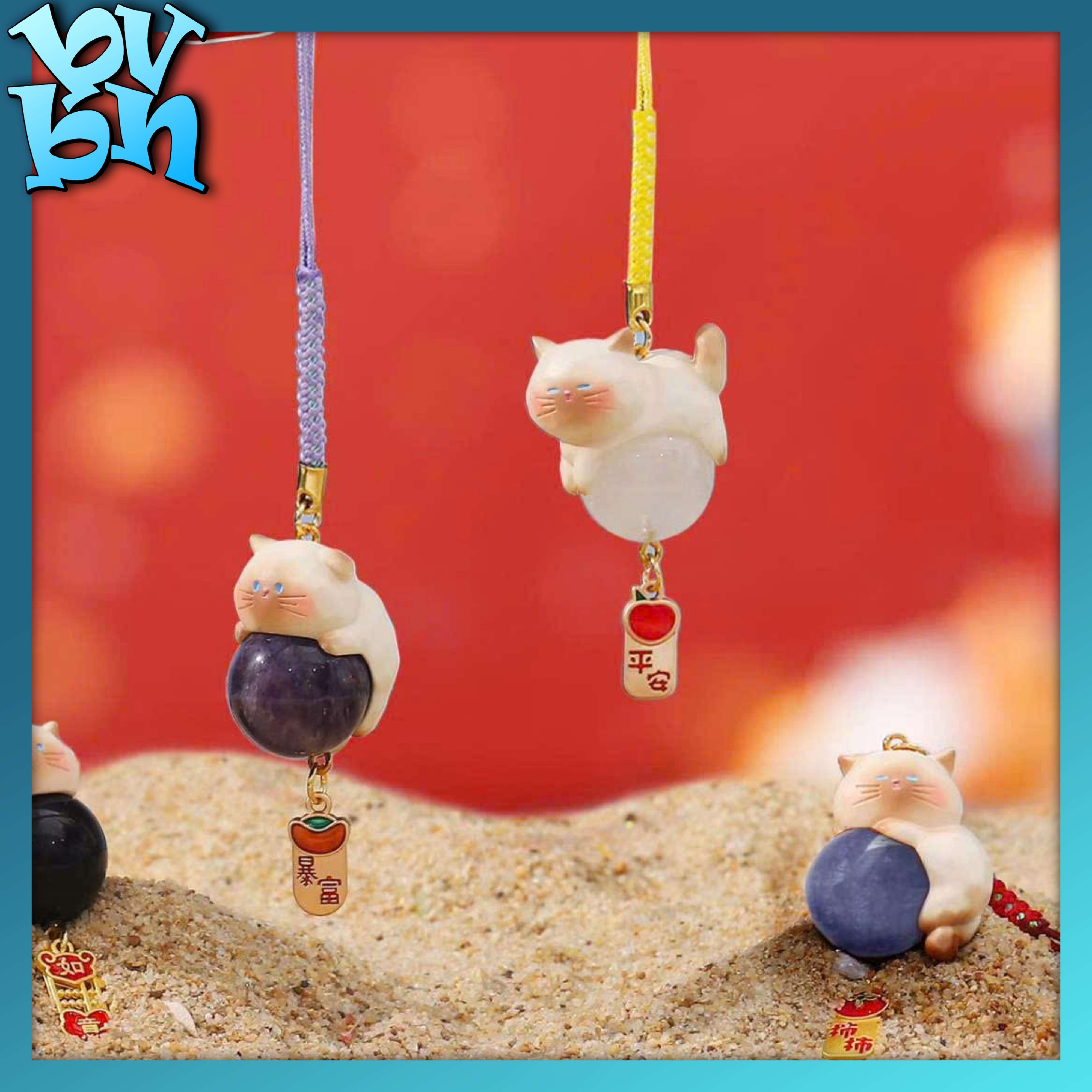 Meow Meets Good Luck Dây Đeo Điện Thoại