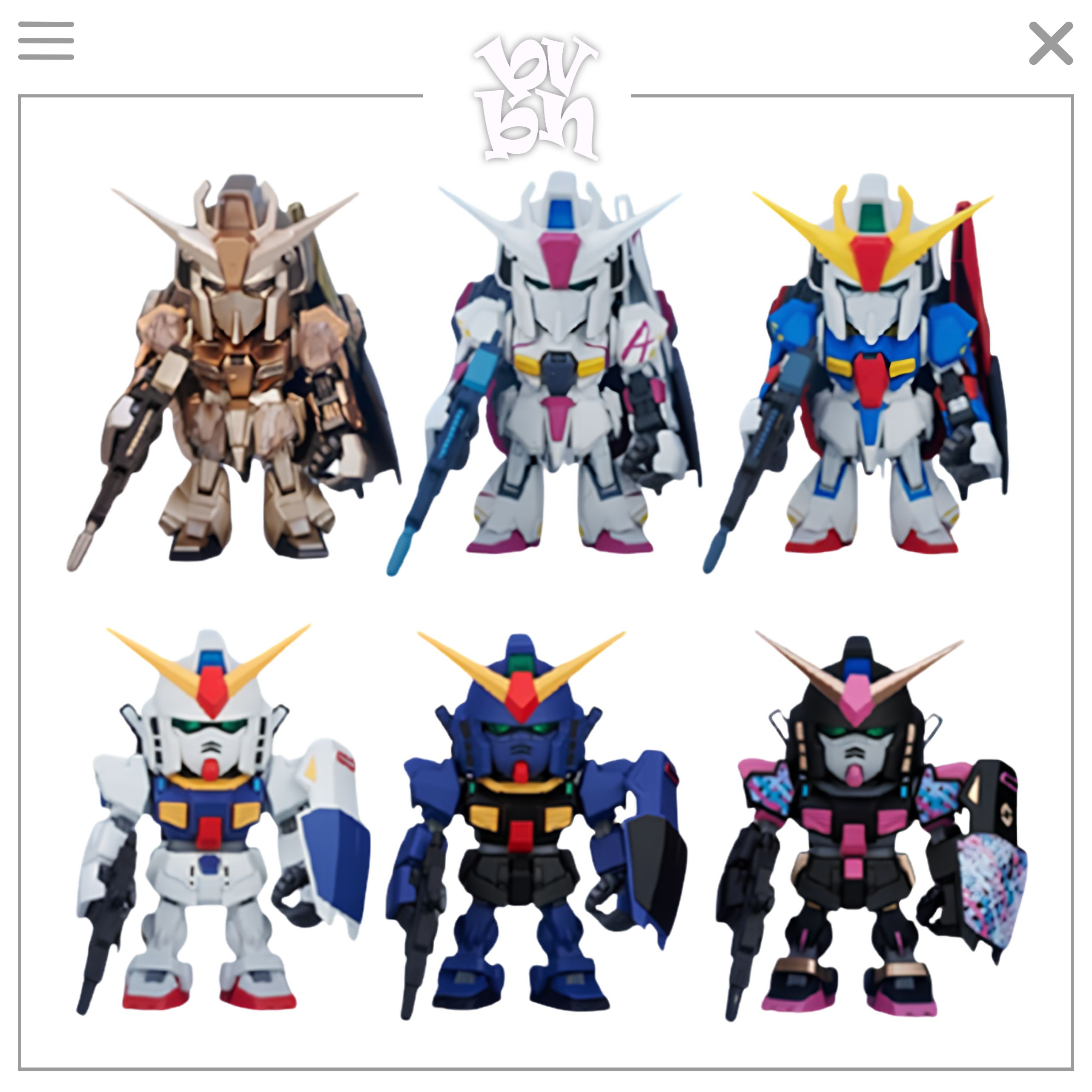 QMSV MINI Z GUNDAM&GUNDAM MK-II BLINDBOX SERIES