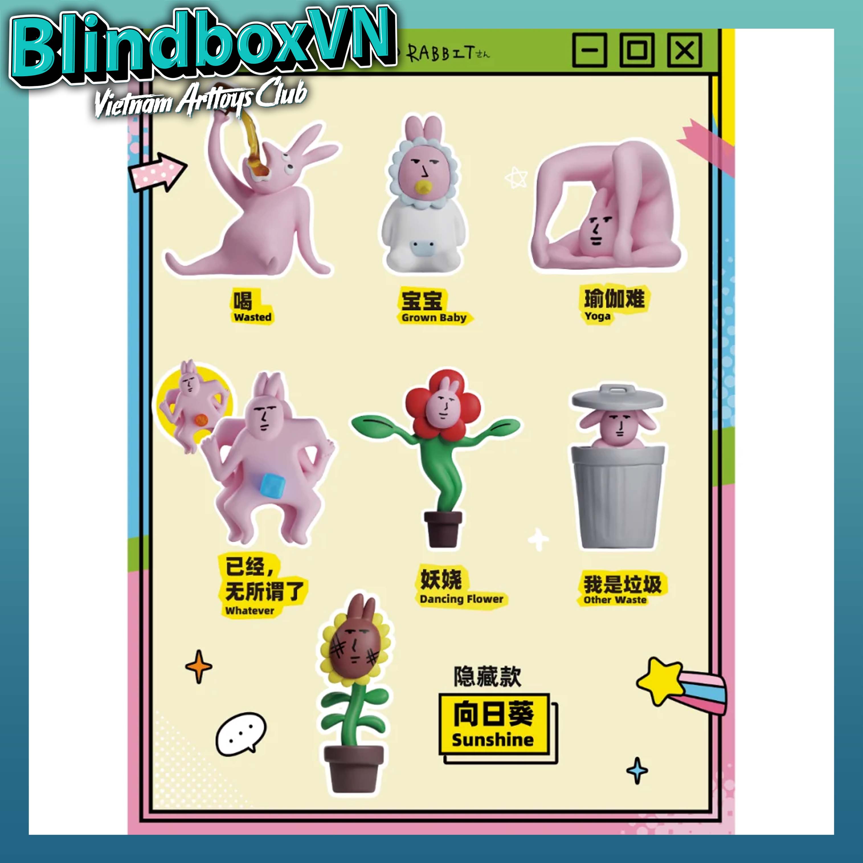 My Friend Rabbit- Abstract Rabbit Mini Series BlindBox