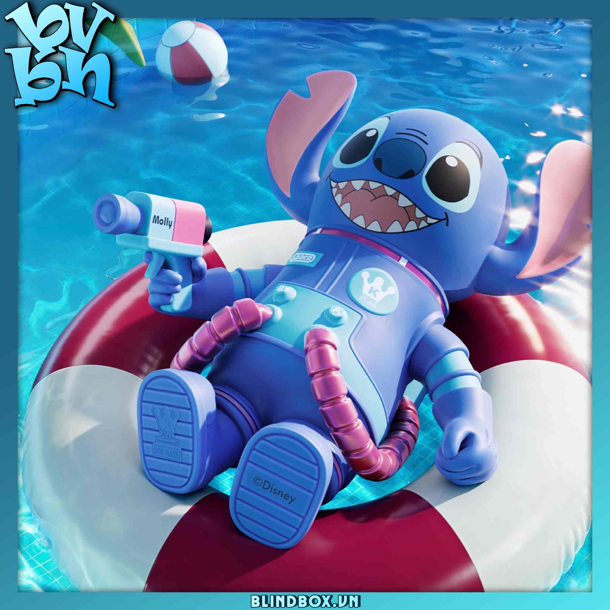 MEGA SPACE MOLLY 1000% Stitch POPMART