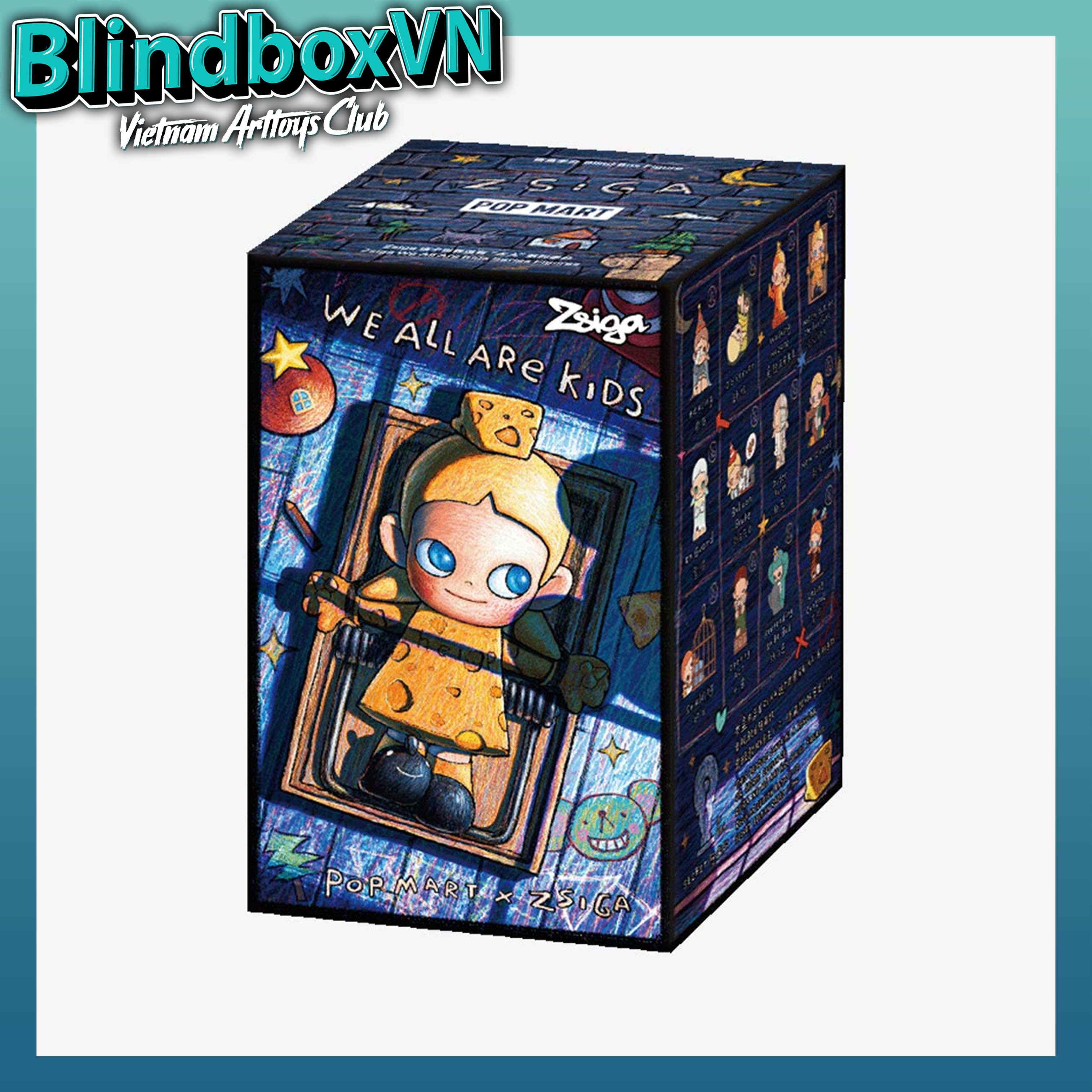 POP MART Blind Box Zsiga We All Are Kids Series Figures