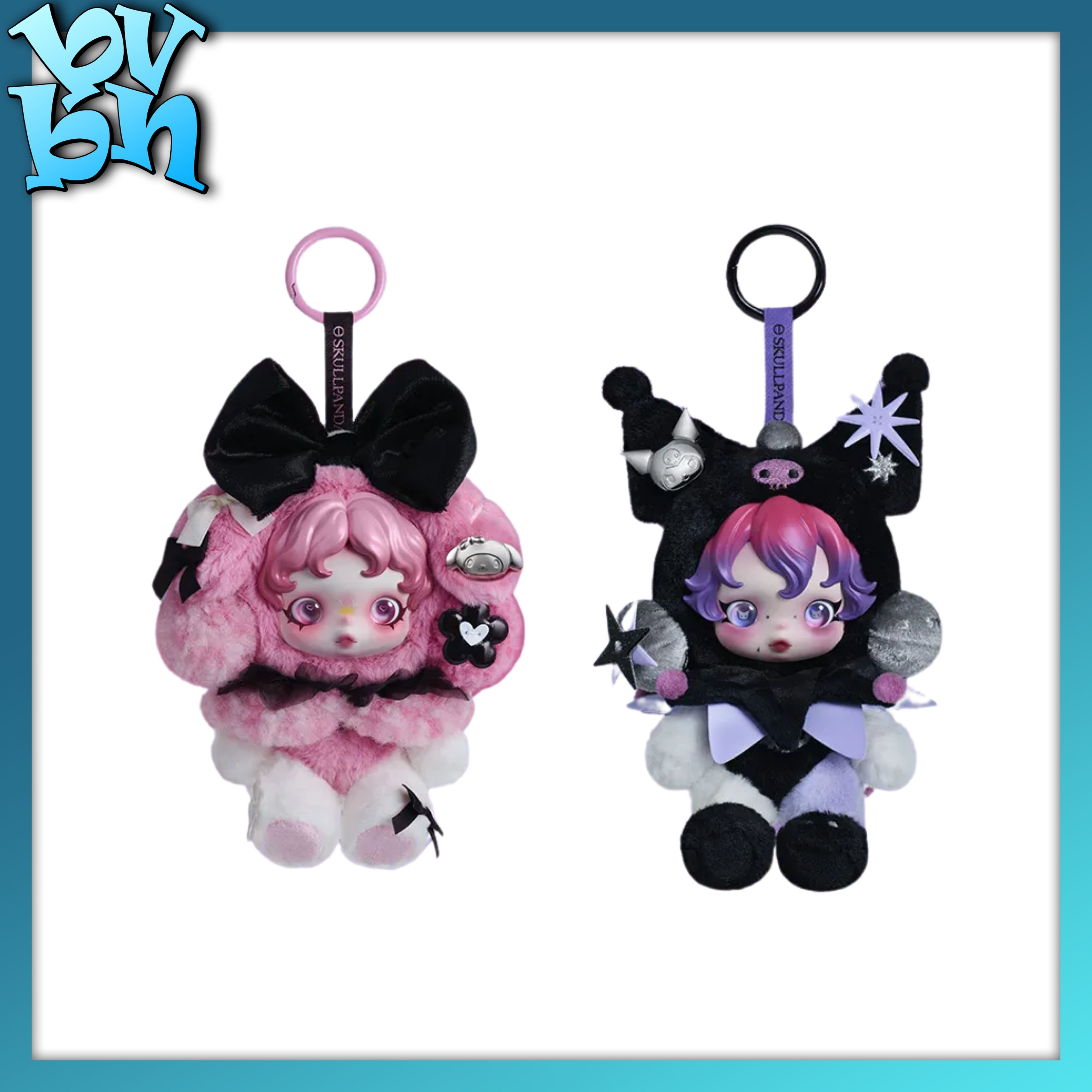 SKULLPANDA × KUROMI x MELODY Plush POP MART