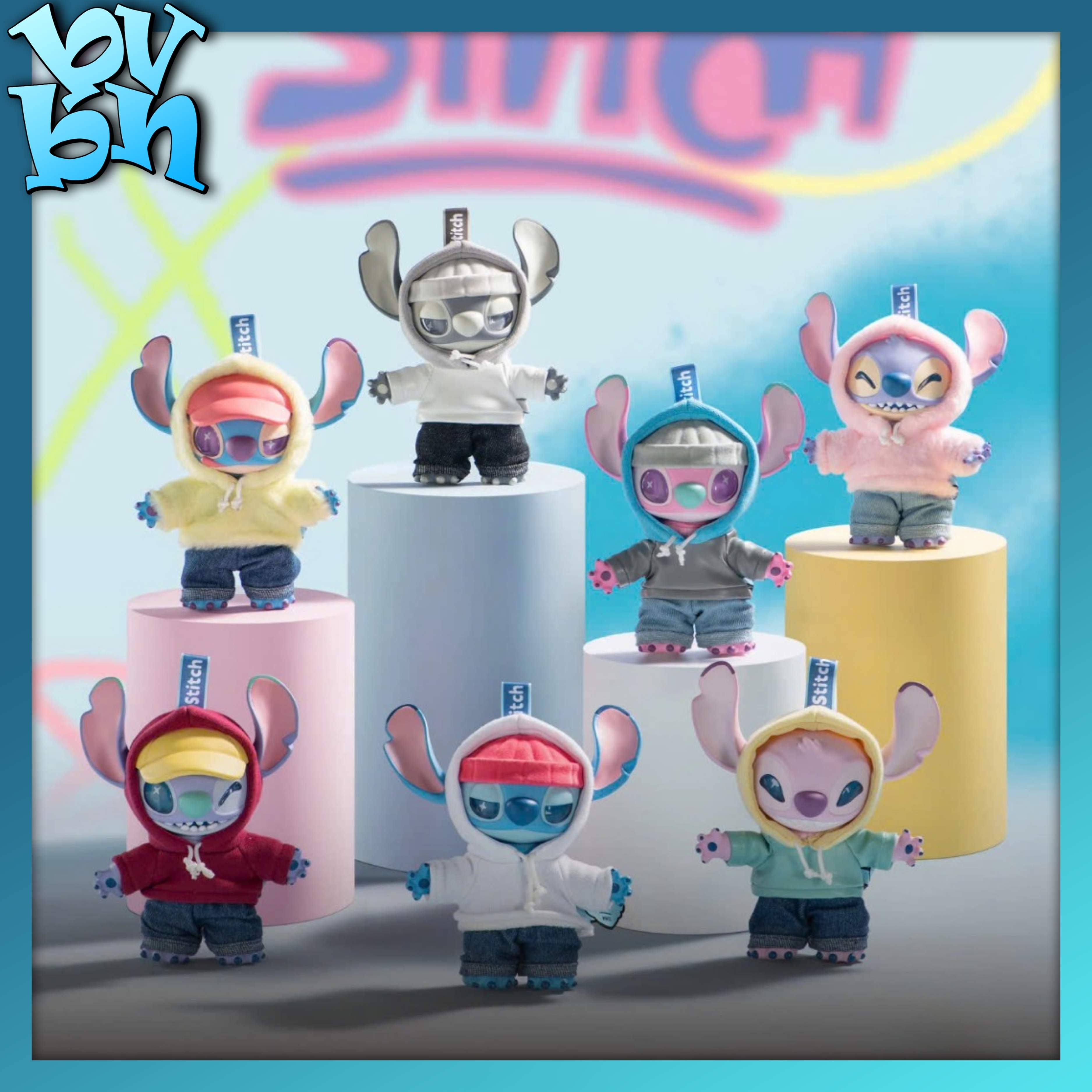 Disney Stitch GenZ Street Series Vinyl Plush Blind Box Pendant
