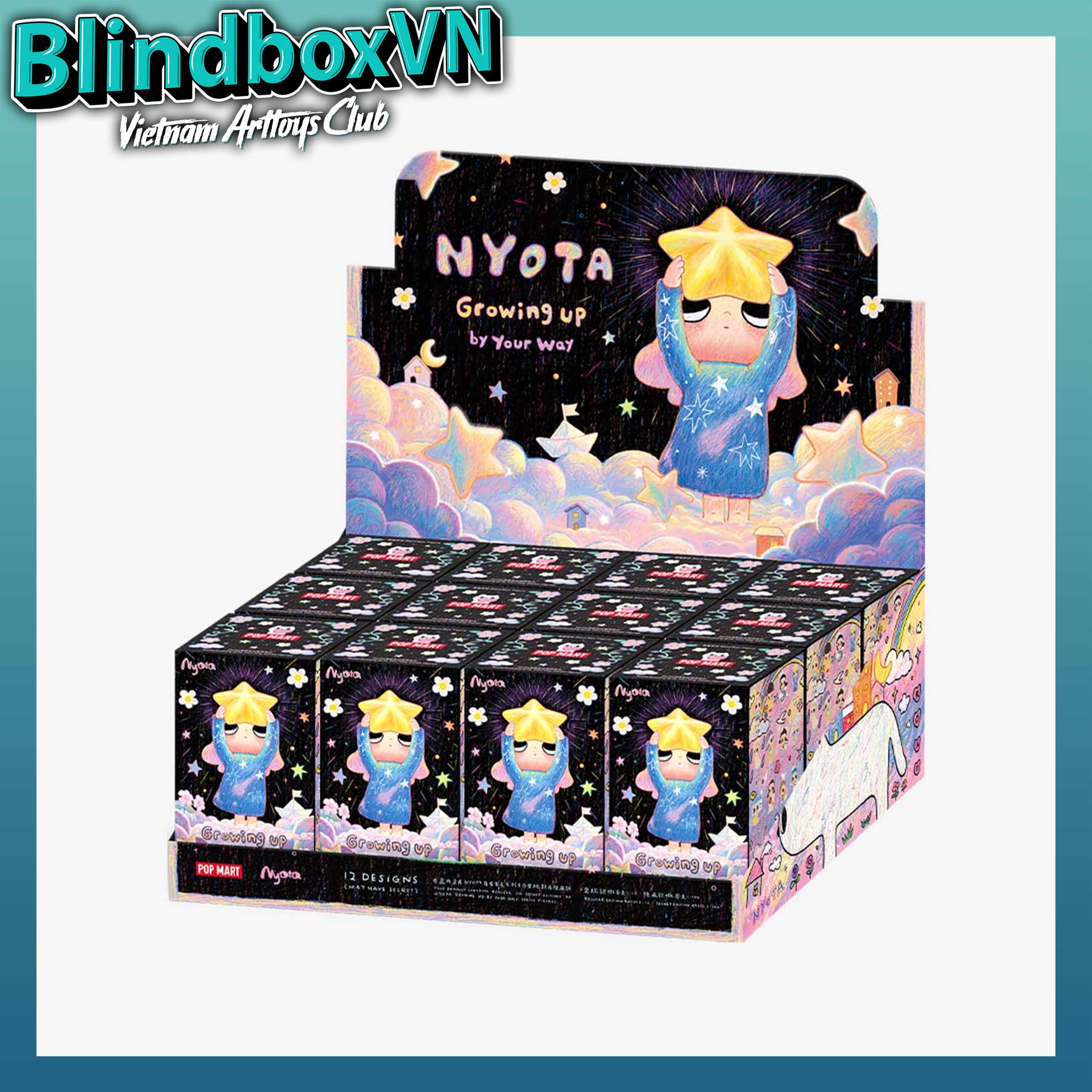 POP MART Nyota Growing up by Your way Series Figures ( Chính hãng )