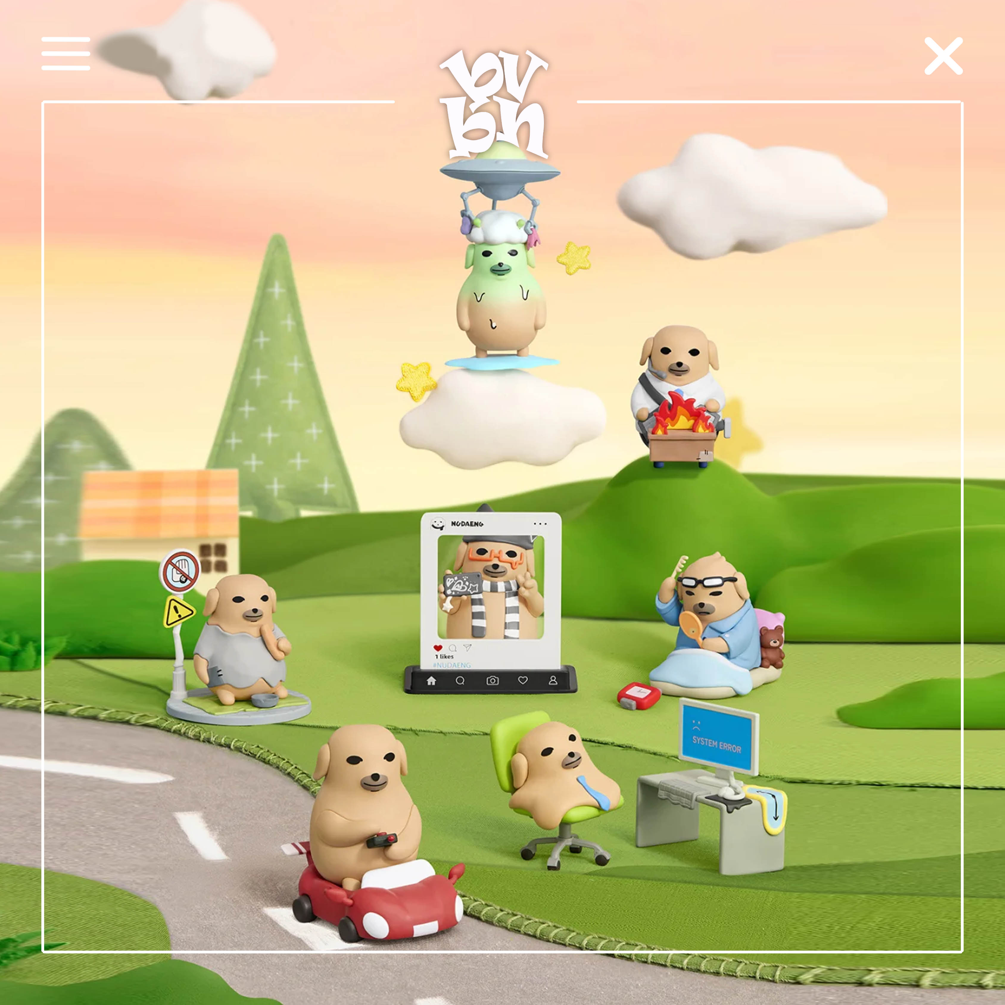 PLZDOT Nudaeng “Just Dog It” Series Figure Blind Box