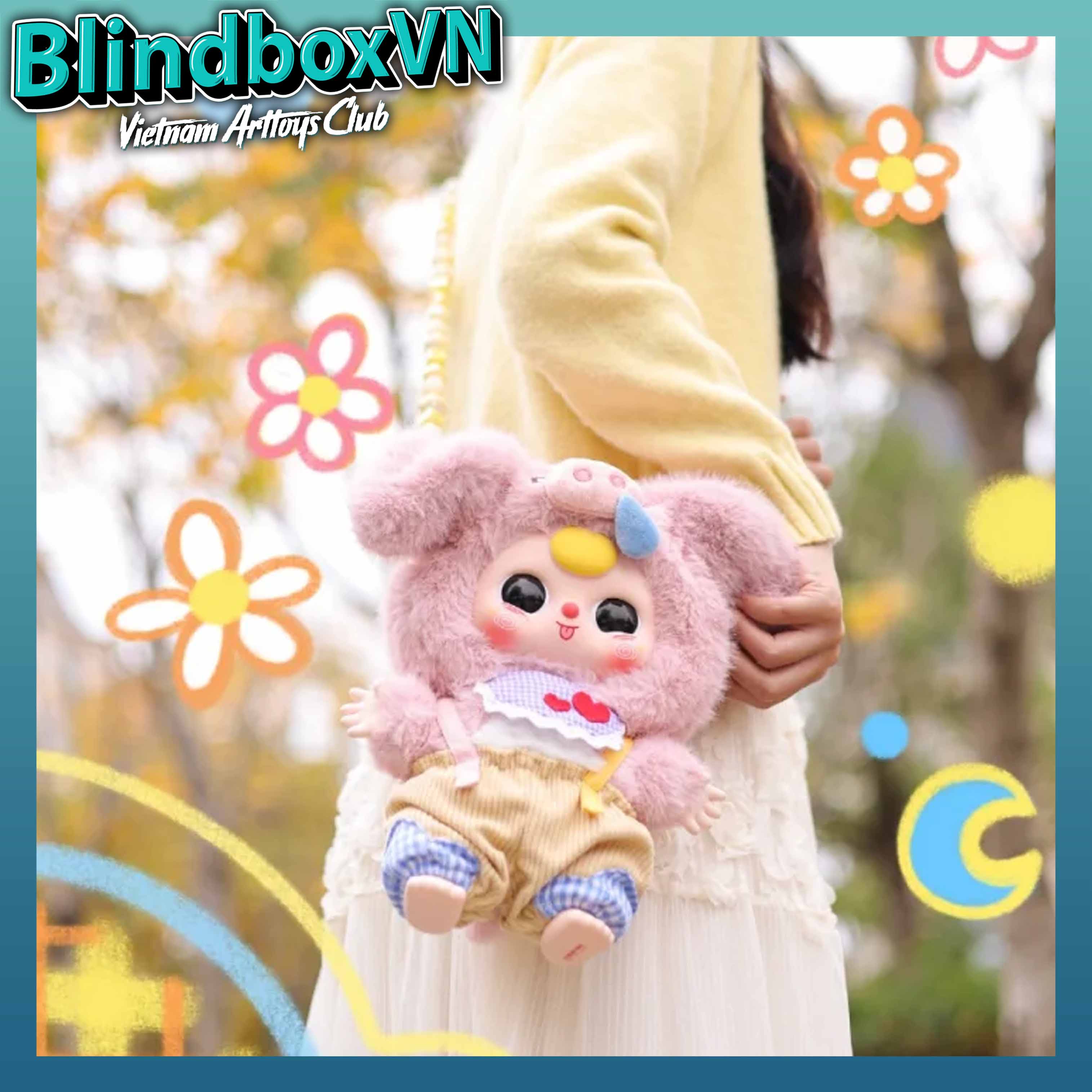 Baby Three 400% Version 2 Plush Doll Series Blindbox ( Chính hãng )