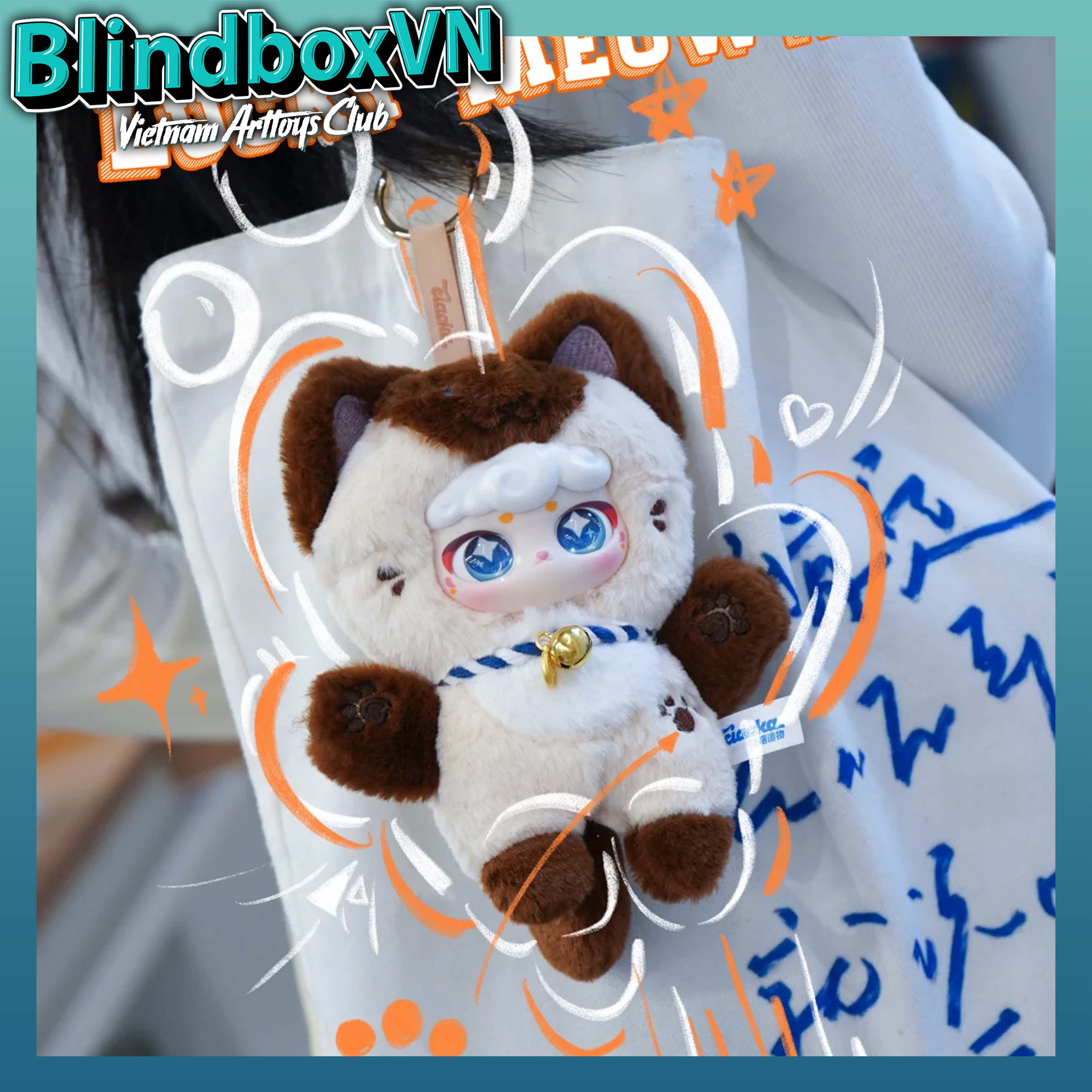 Blindbox Lucky Meow Plush Pendant Series