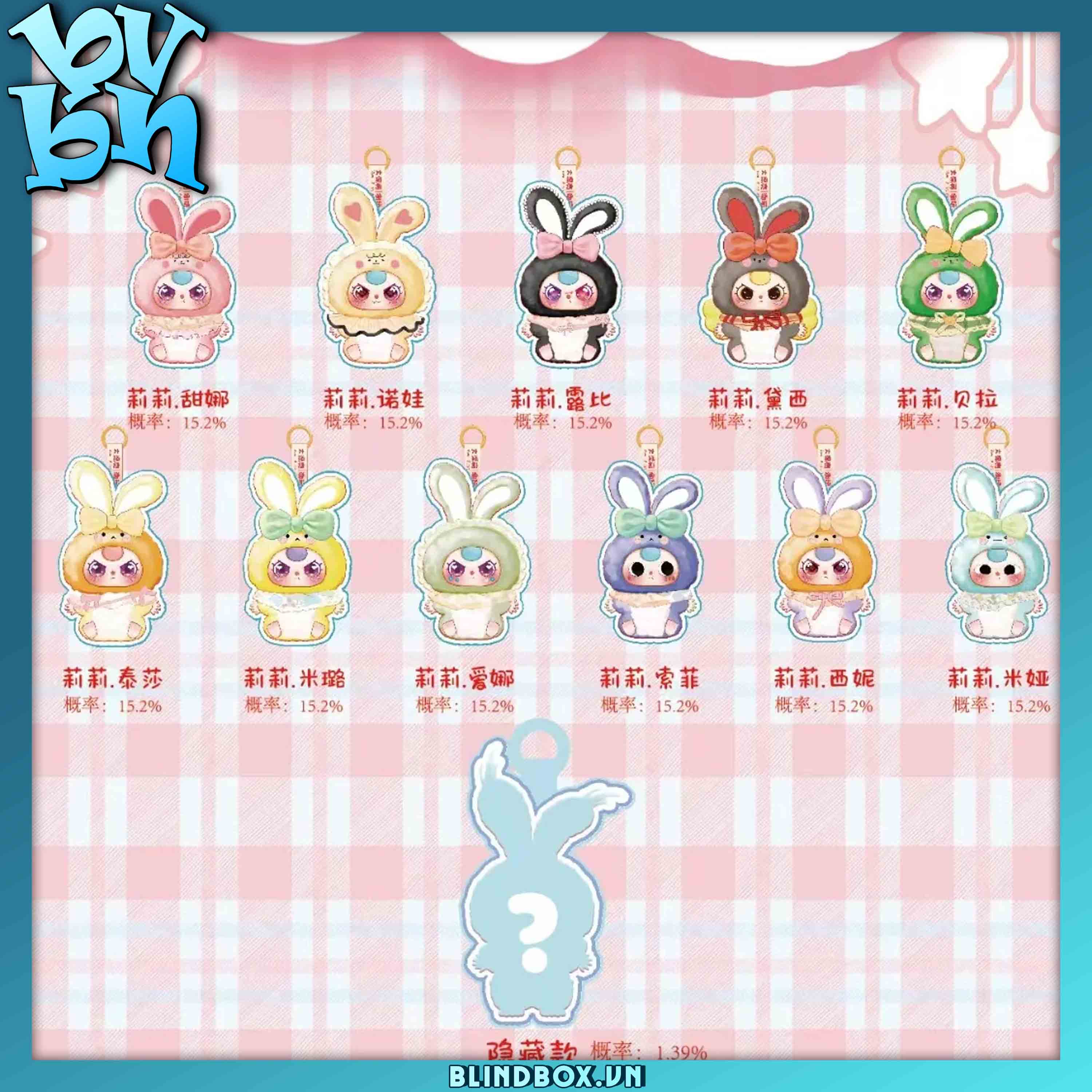 Baby Three Lilly Rabbit Town Version 2 Plush Doll Blindbox