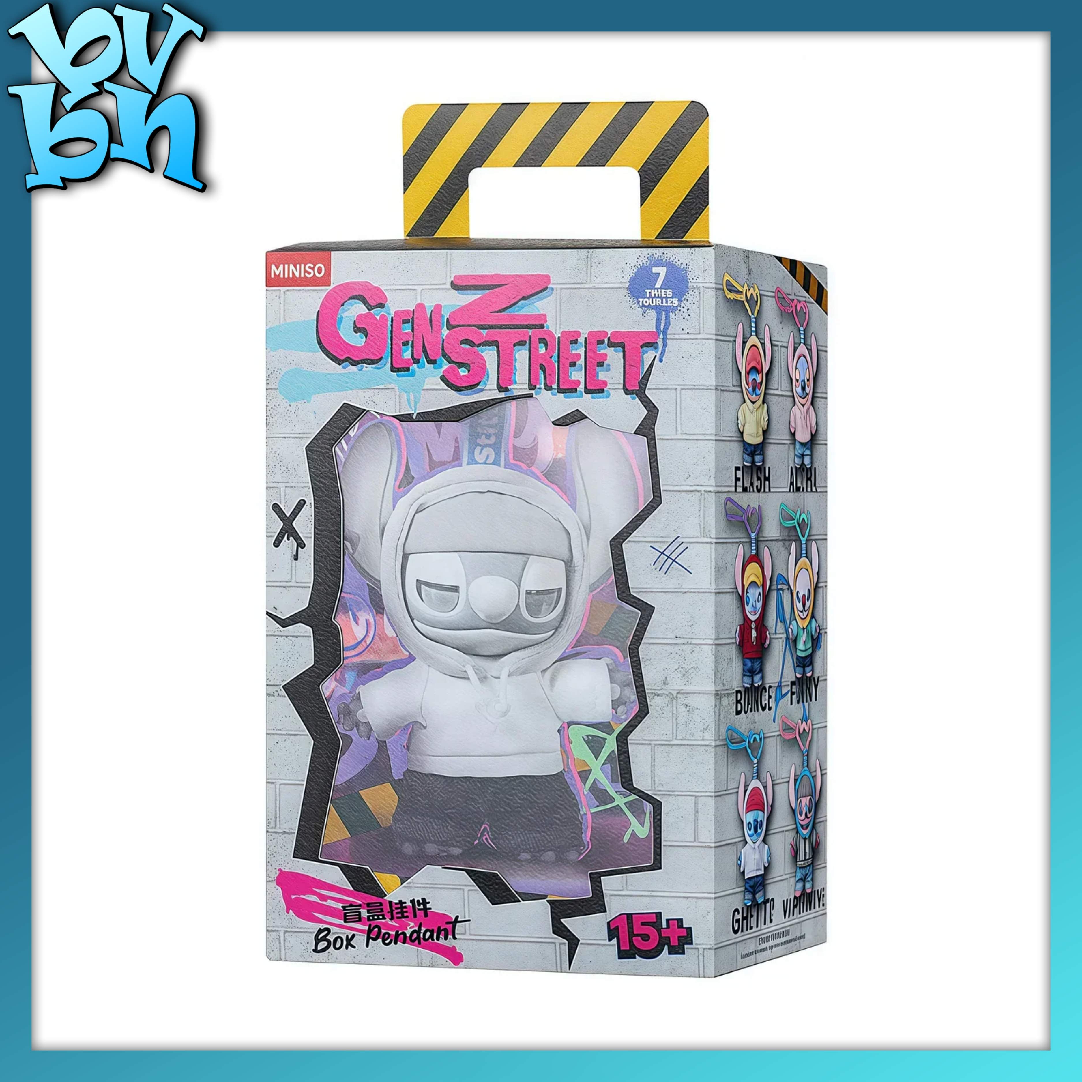 Disney Stitch GenZ Street Series Vinyl Plush Blind Box Pendant