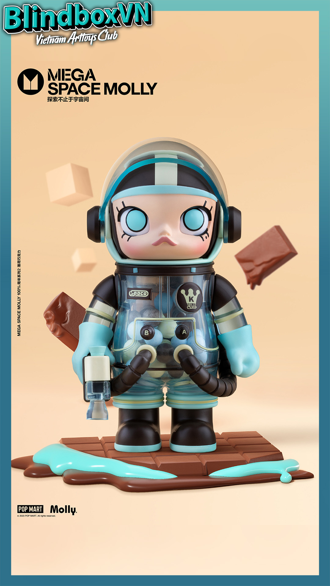Blindbox MOLLY SPACE 100% Series 2B ( Chính Hãng )
