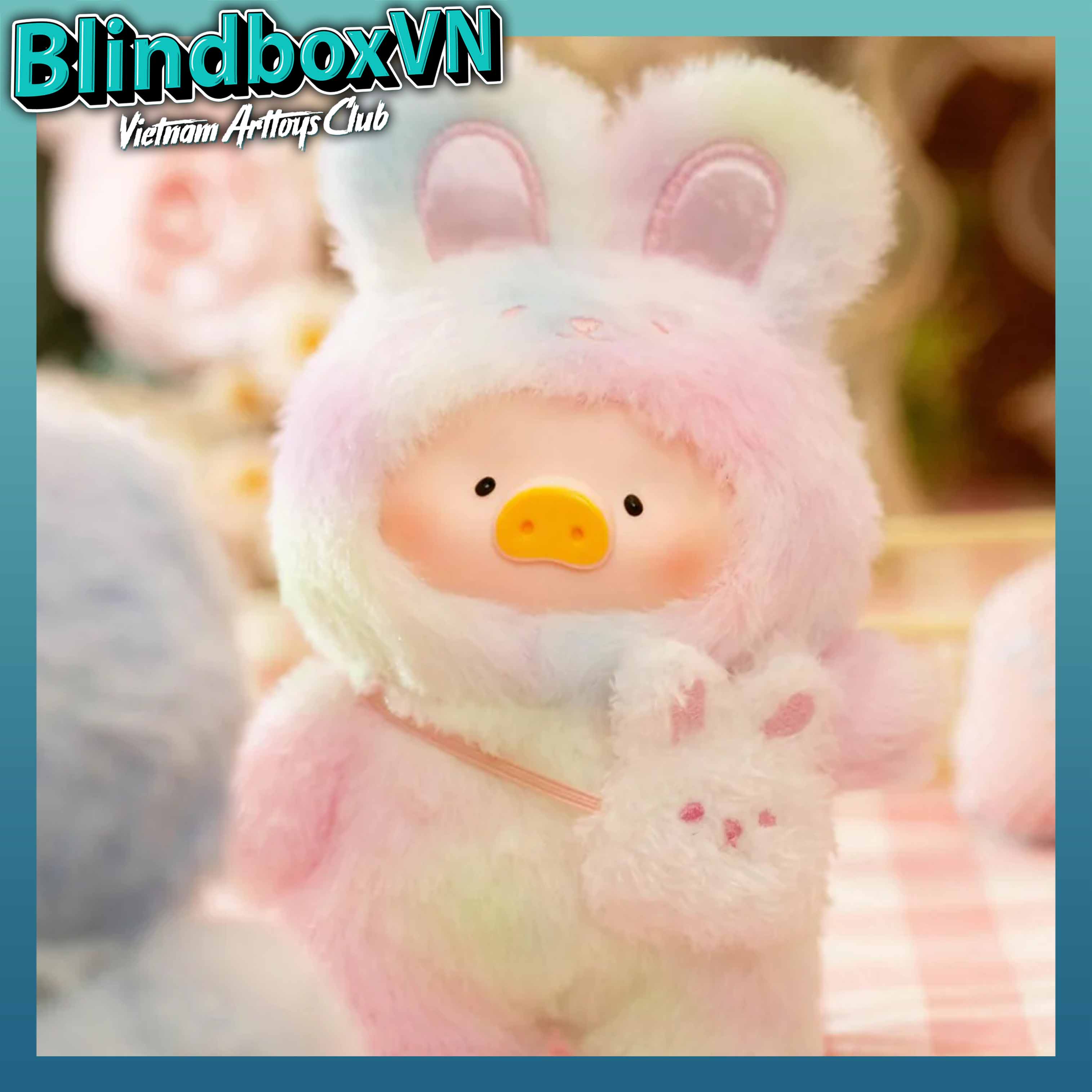 LuLu the Piggy – Joyful Time Series PVC Plush Keychain Blindbox ( Chính Hãng )