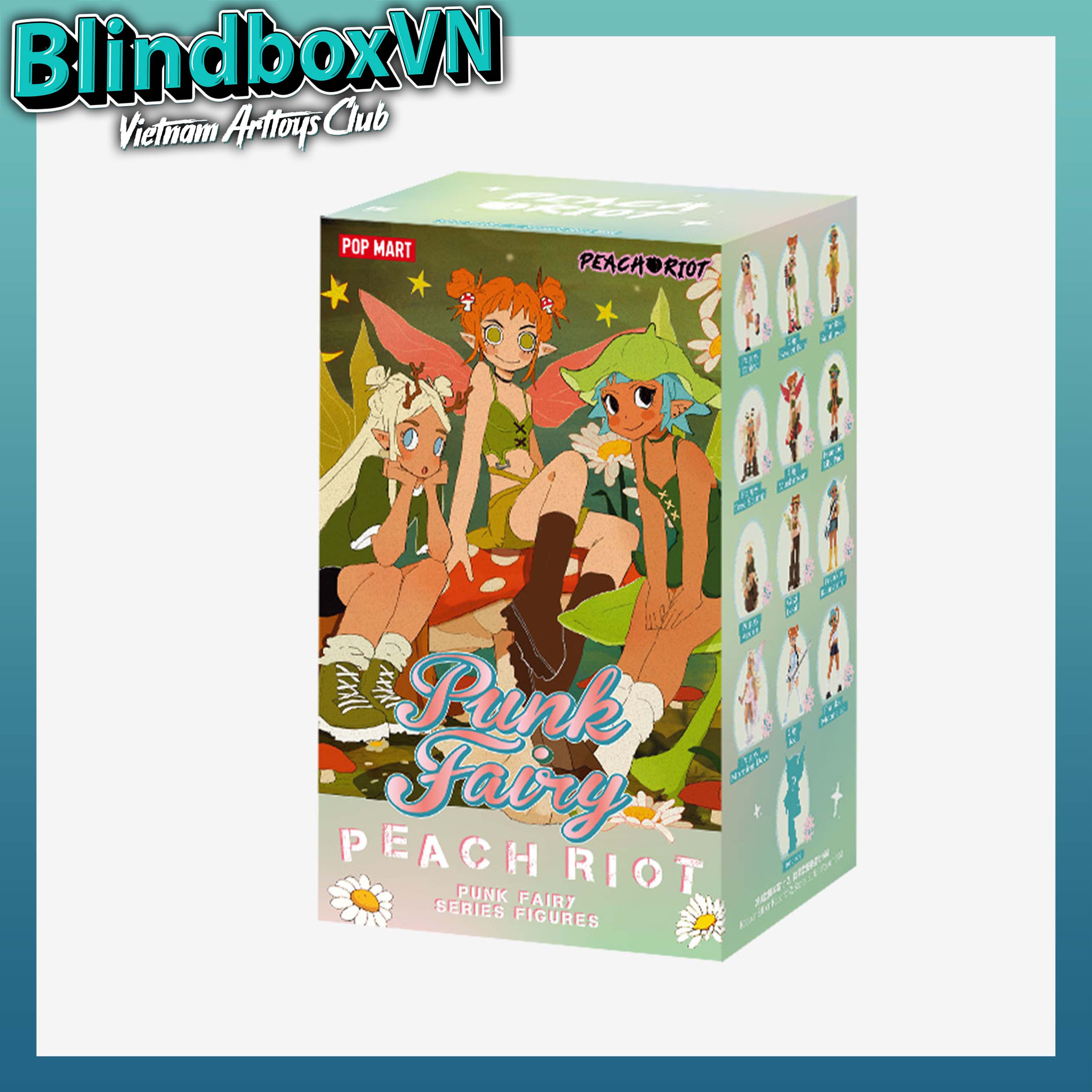 POP MART Peach Riot Punk Fairy Series Figures Blind Box