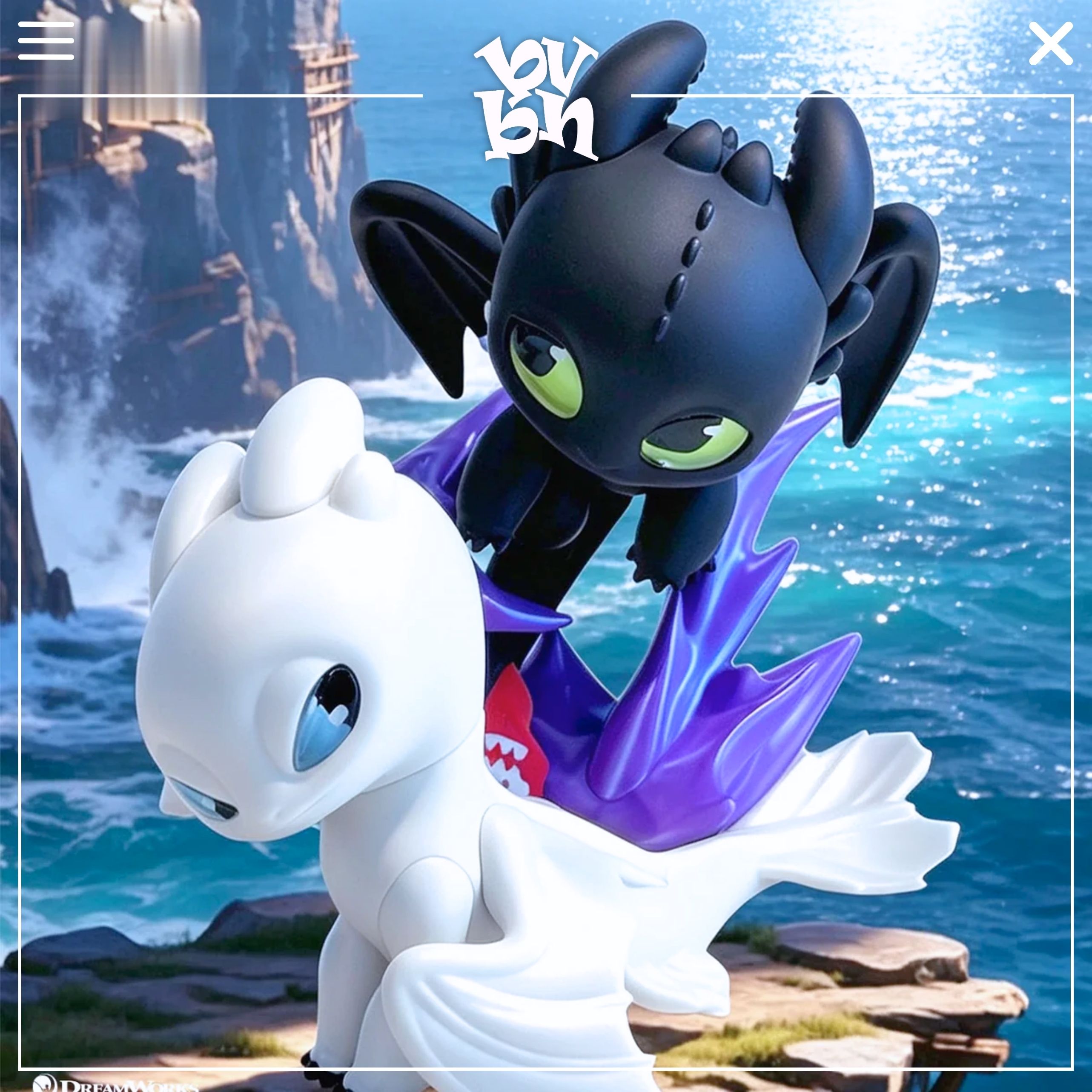 52Toys How to Train Your Dragon Light & Night Intertwined Blind Box