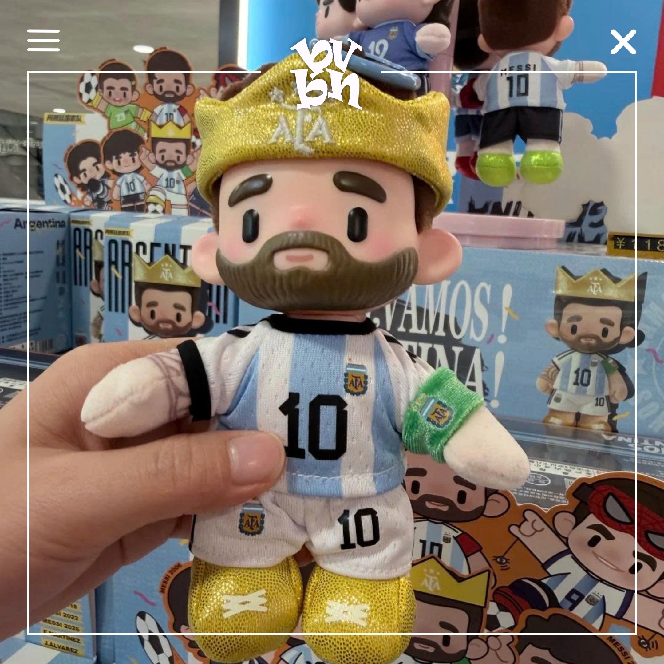 Argentina Messi National Team 2026 FIFA World Cup Series Plush Pendant Blind Box