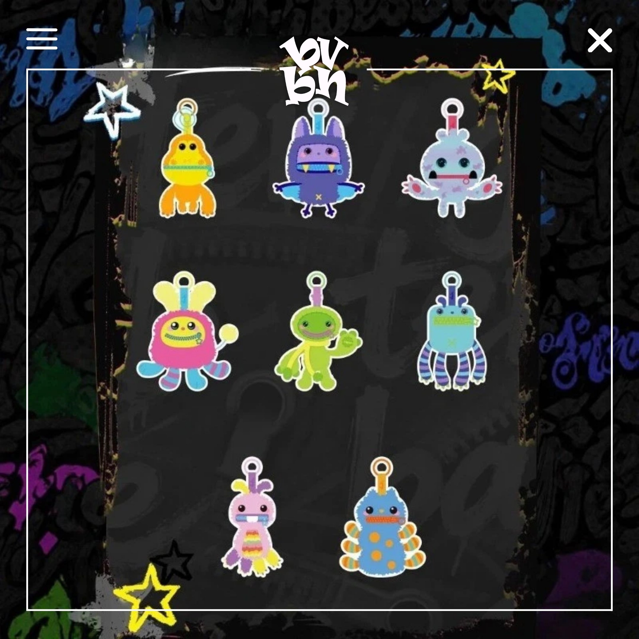Nom Bad Mood Squeaky plush pendant Blind box