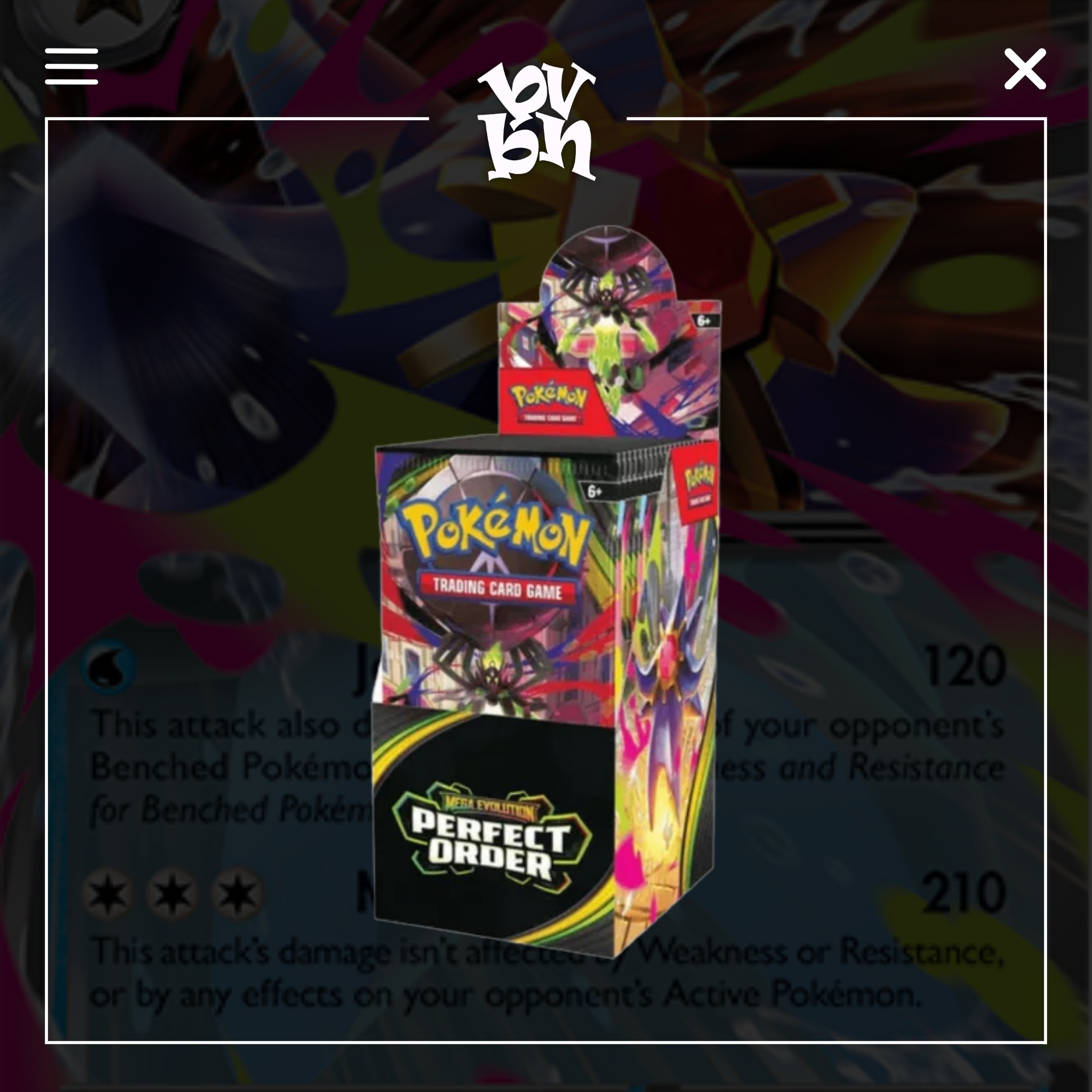Pokemon TCG: Mega Evolution - Perfect Order Half Booster Box