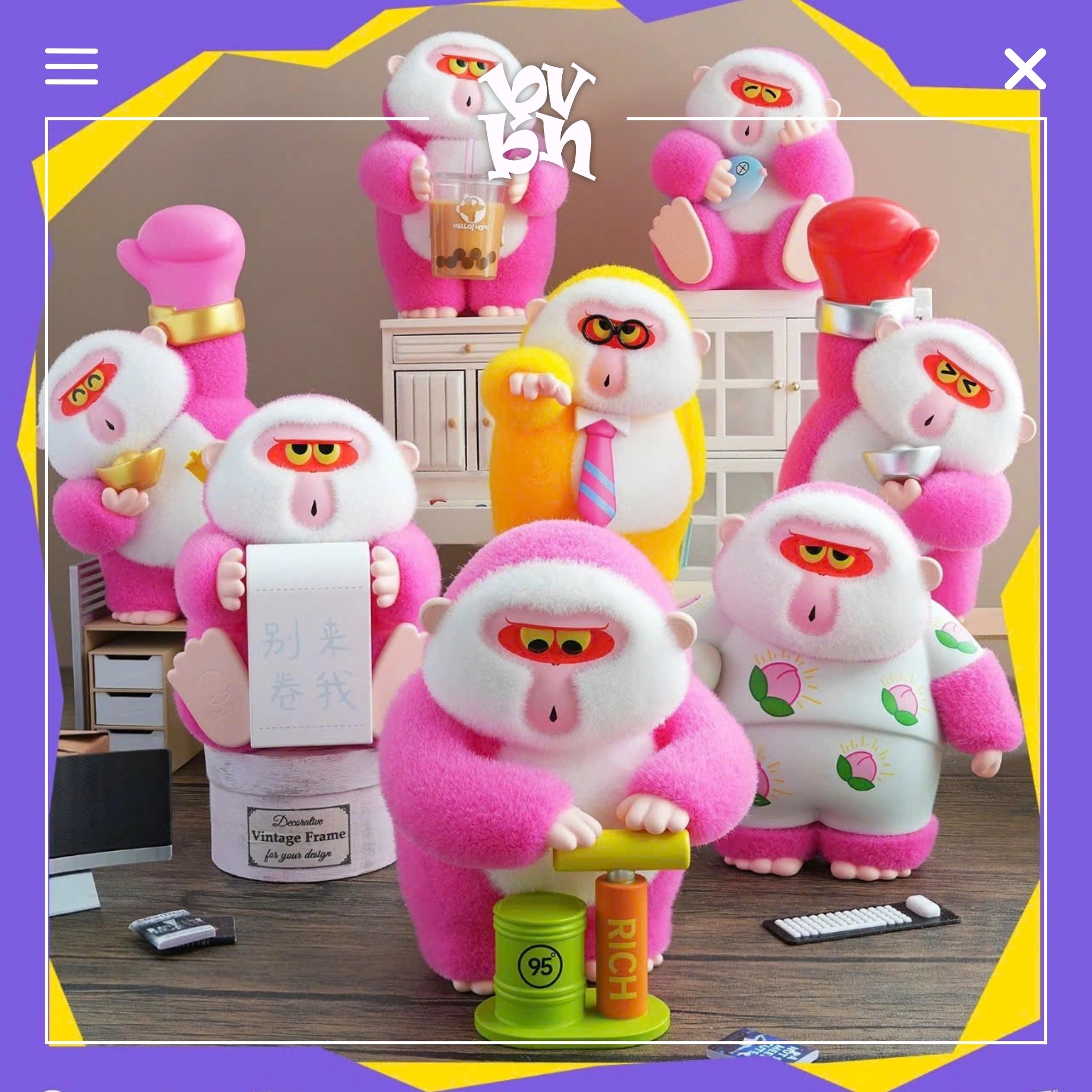 HOHO: Impure Cow & Horse "Office Workers" Series Blind Box