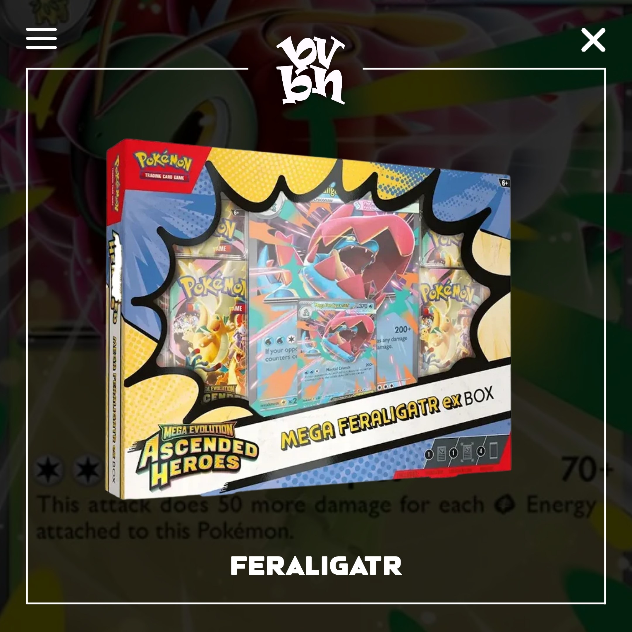 Pokémon TCG: Mega Evolution Ascended Heroes Mega EX Box
