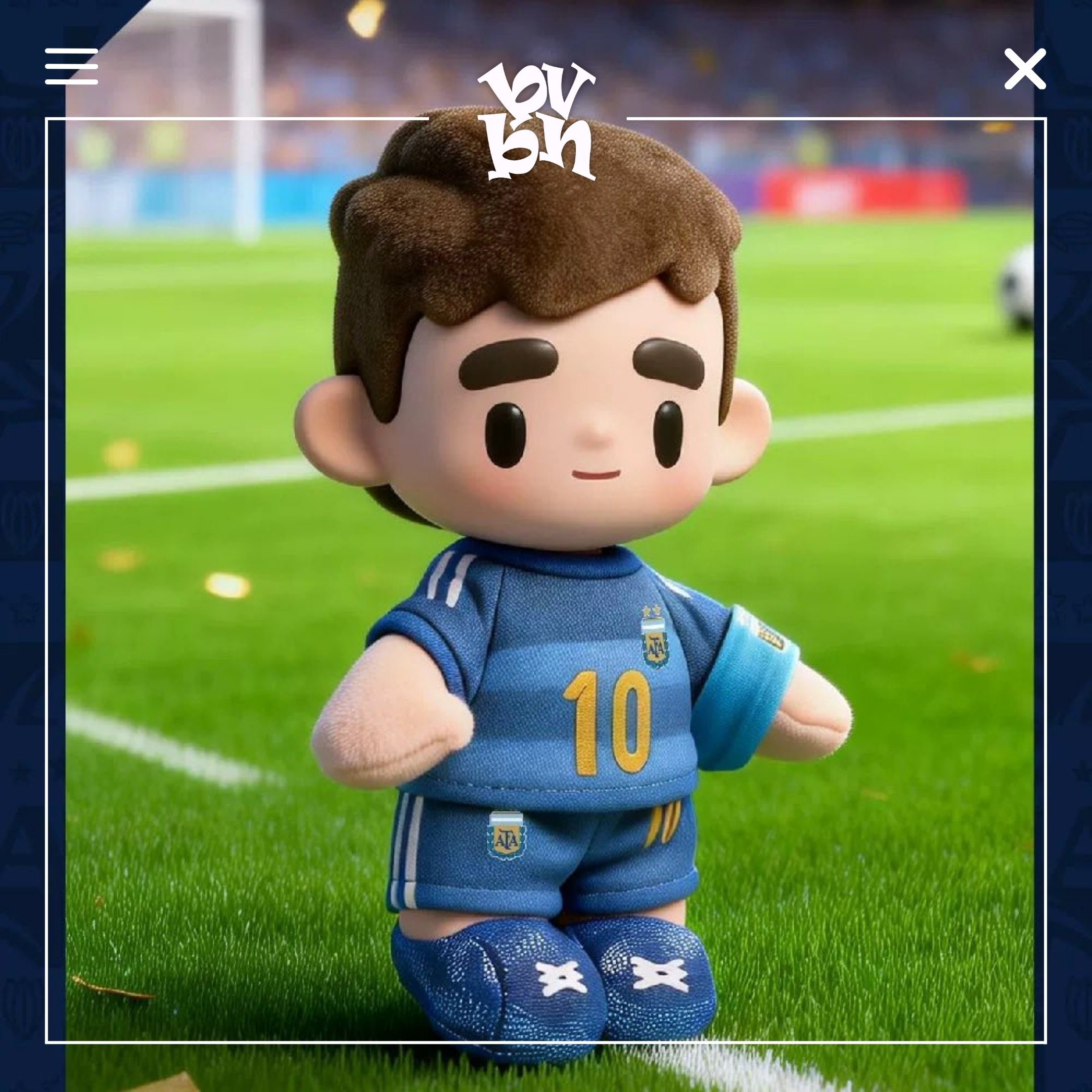 Argentina Messi National Team 2026 FIFA World Cup Series Plush Pendant Blind Box