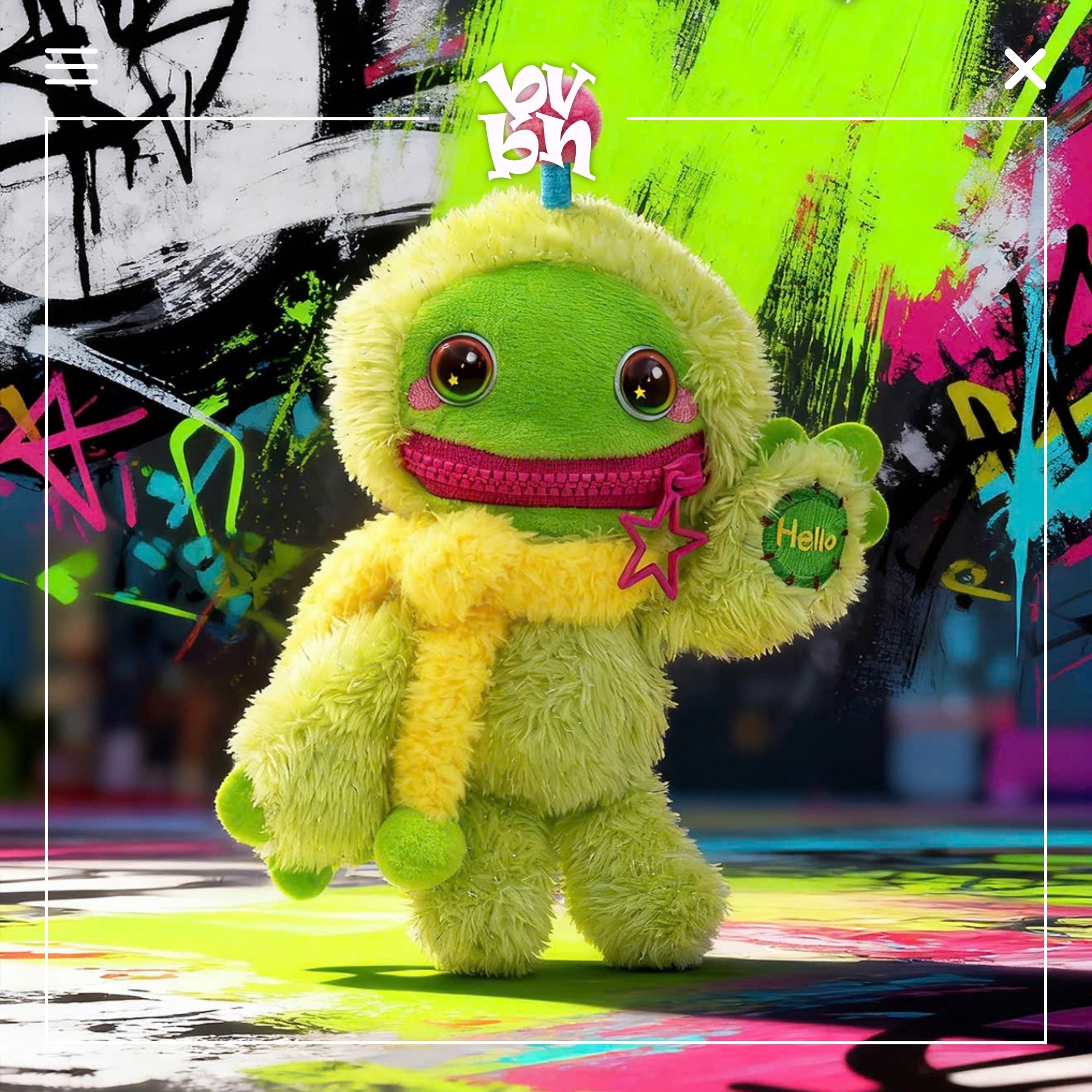 Nom Bad Mood Squeaky plush pendant Blind box